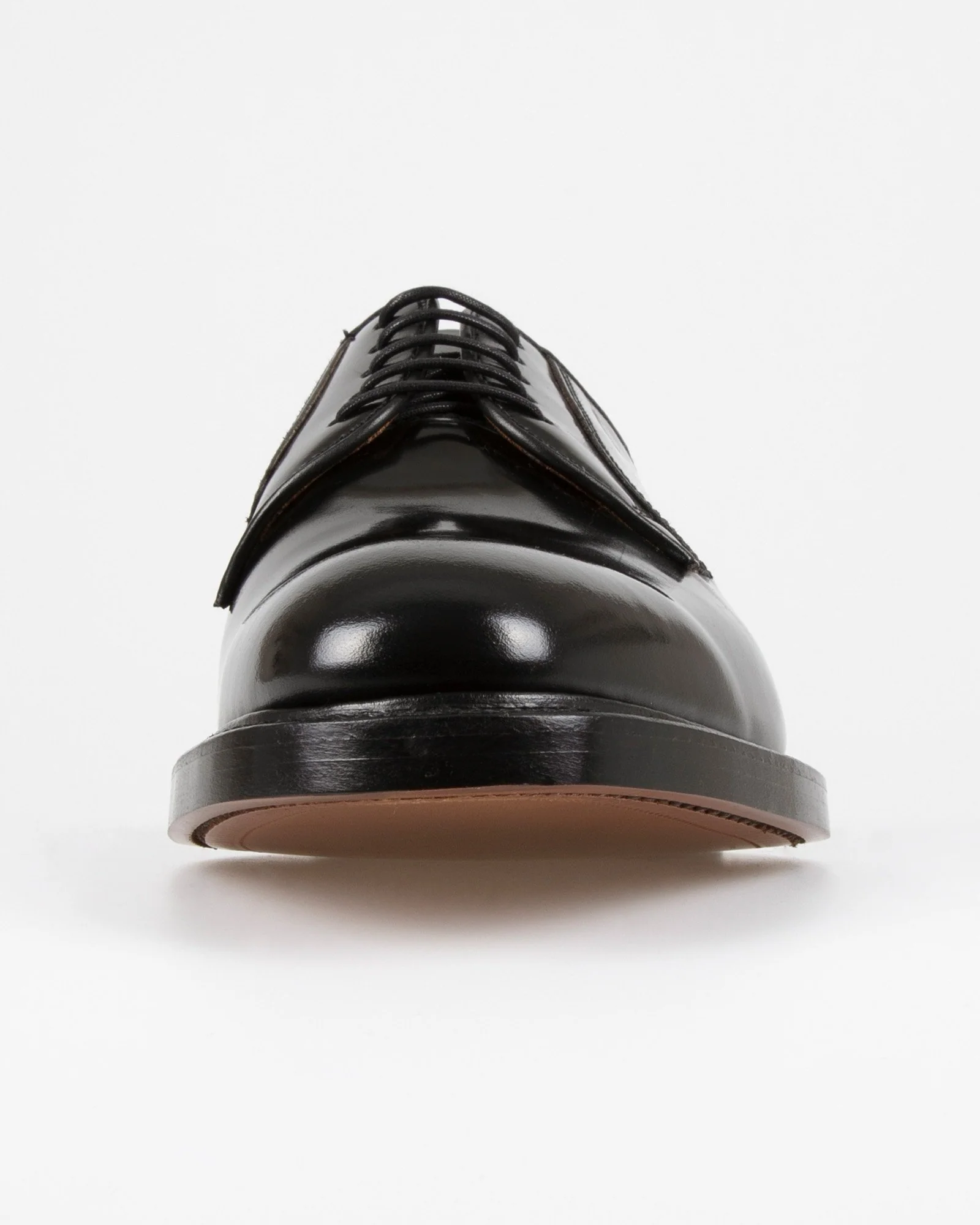 Loake Professional 771B Polished Plain Derby Shoe - Black - Image 5