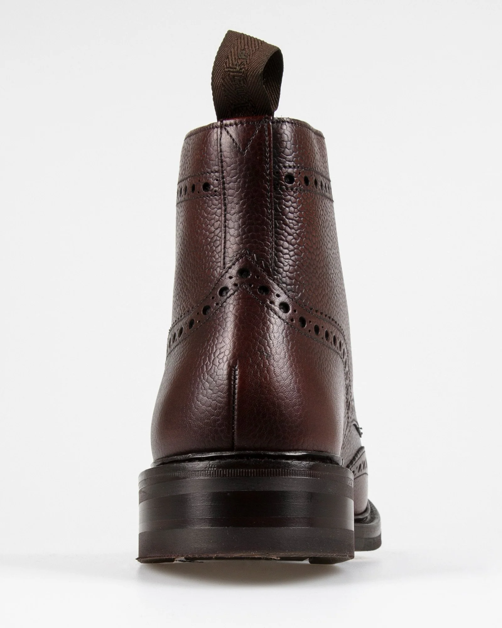Loake 1880 Country Bedale Brogue Boot - Oxblood Grain - Image 4