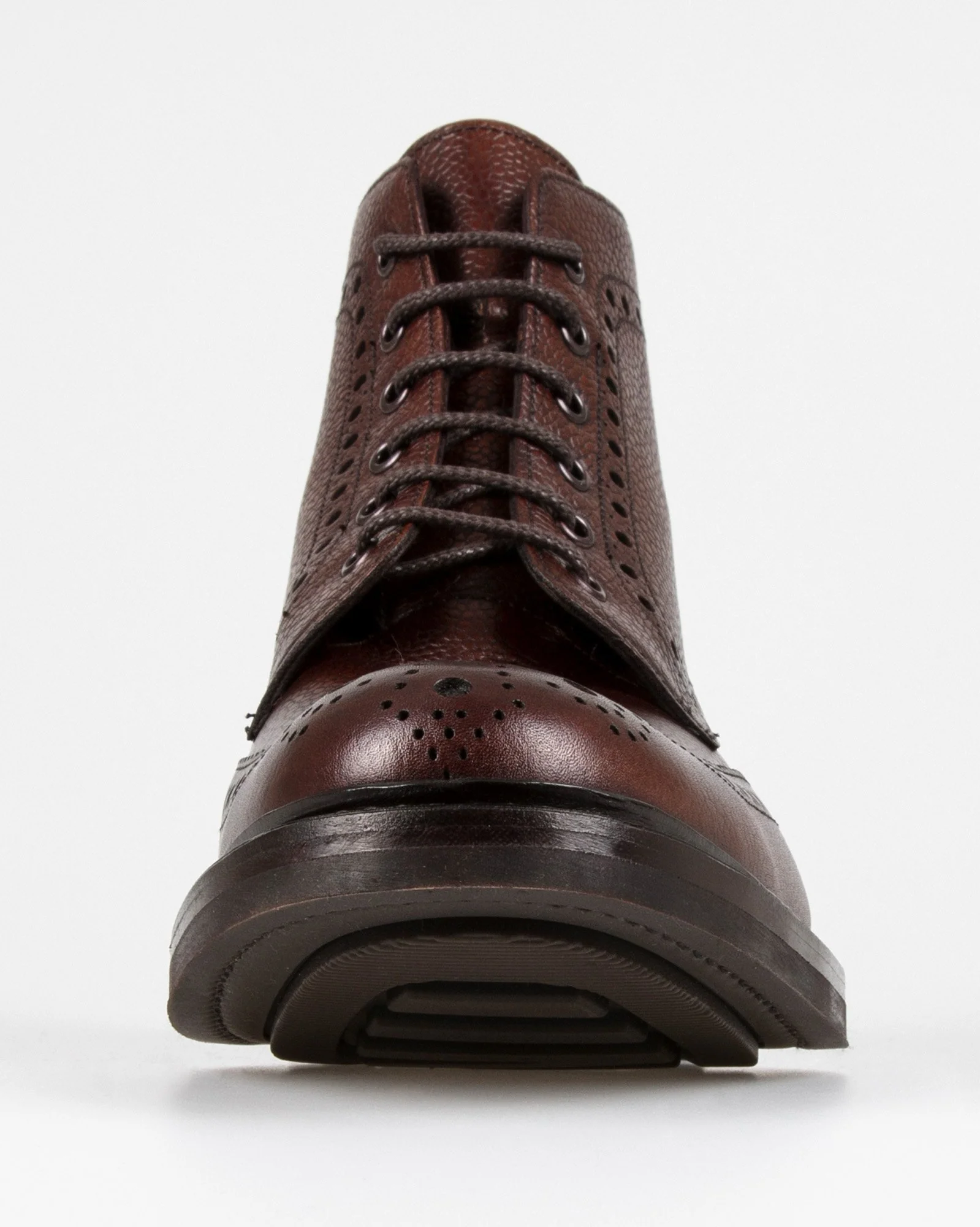 Loake 1880 Country Bedale Brogue Boot - Oxblood Grain - Image 5