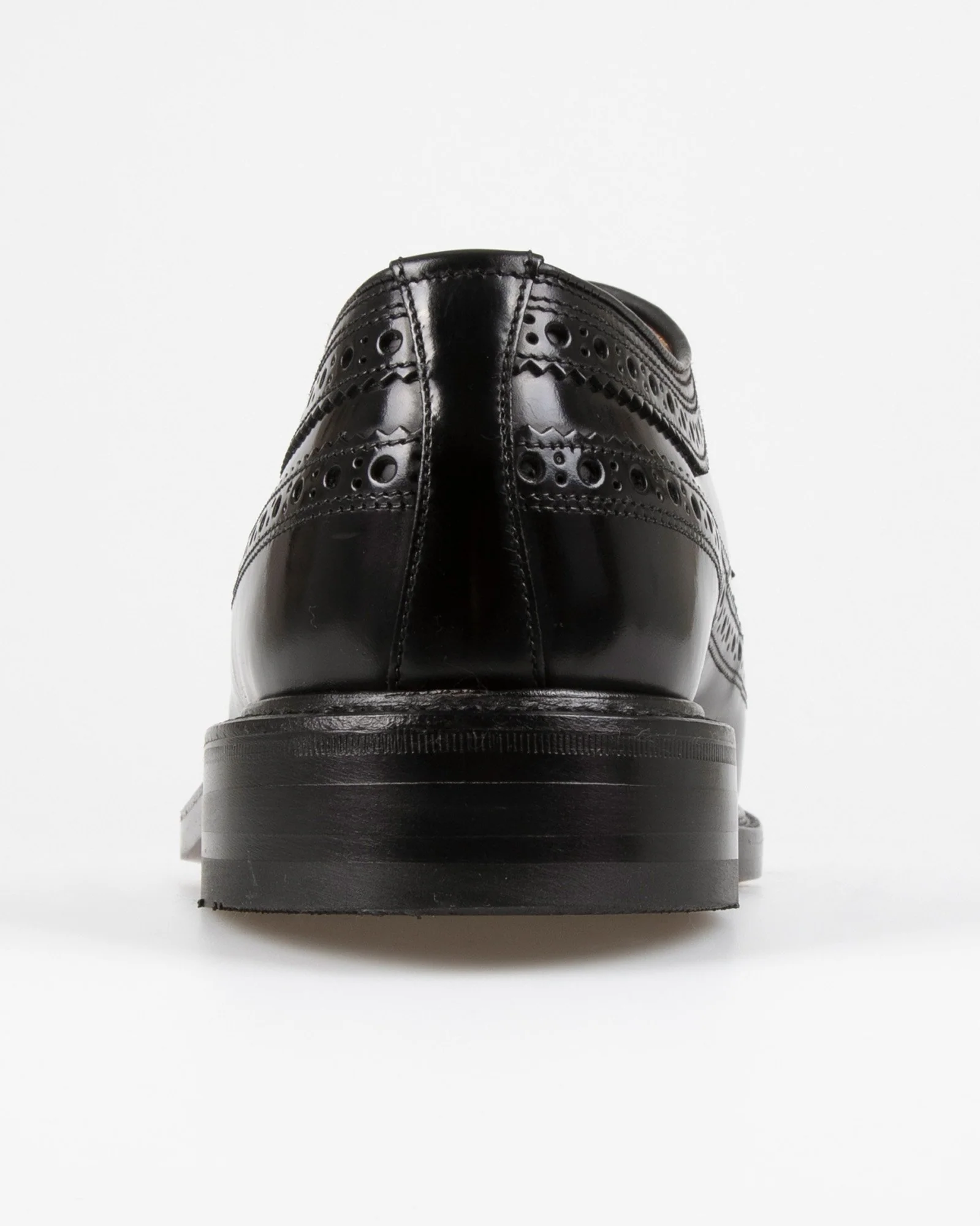 Loake Professional Royal Polished Long Wing Brogue - Black - Image 4