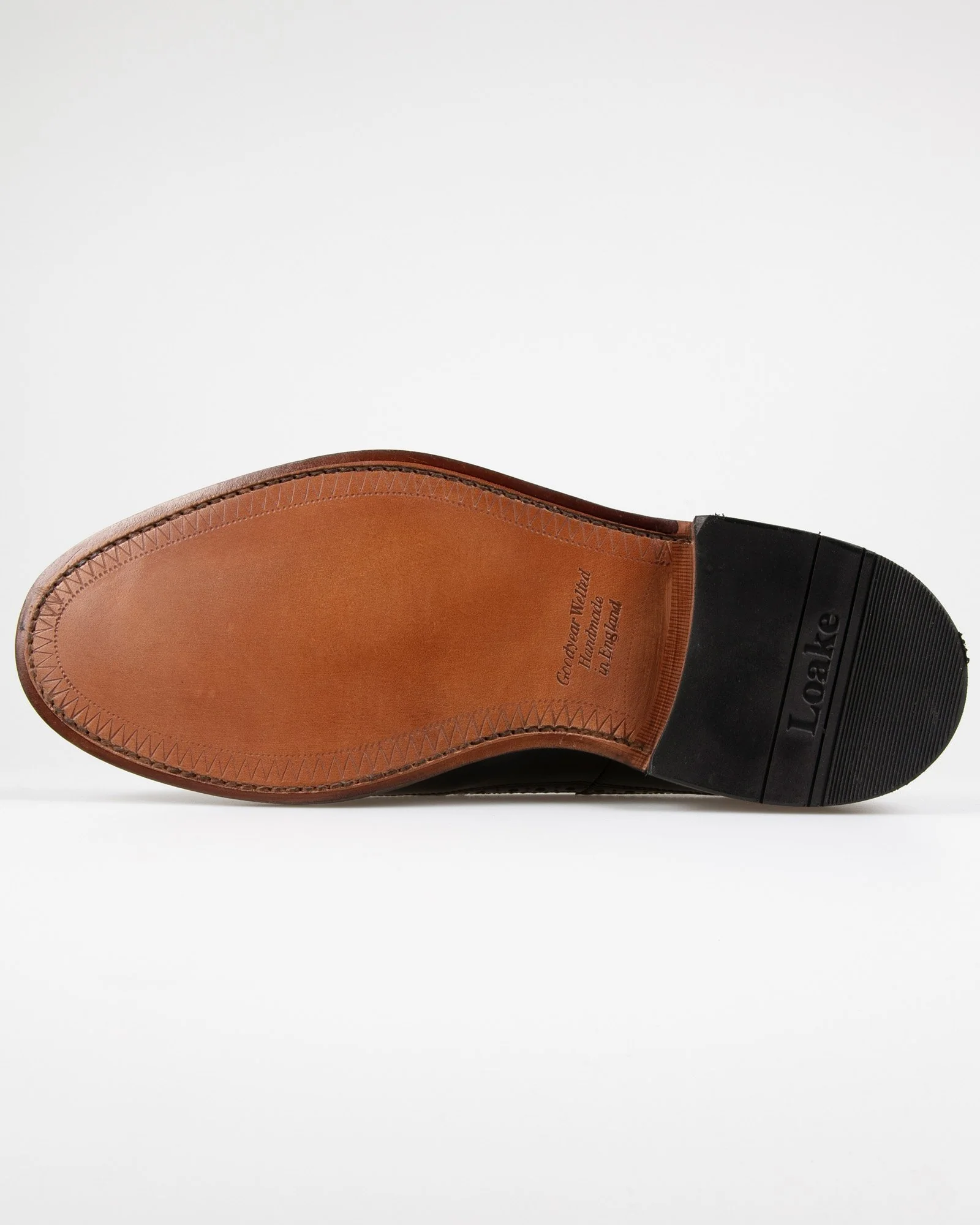 Loake Professional Royal Polished Long Wing Brogue - Black - Image 6