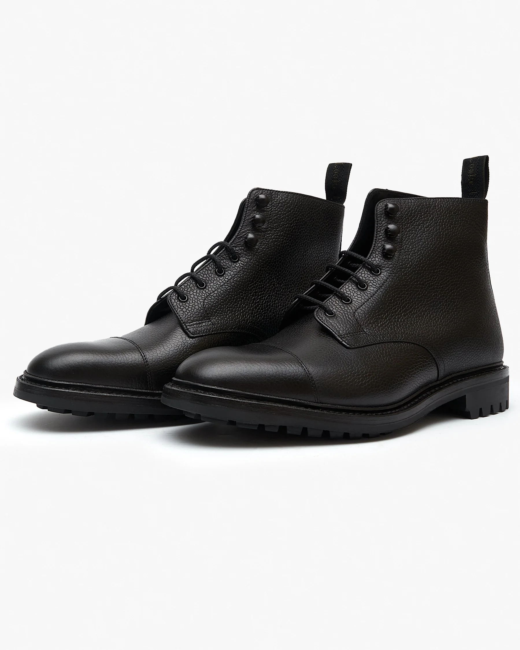 Loake 1880 Country Sedbergh Derby Boot - Black Grain - Image 3
