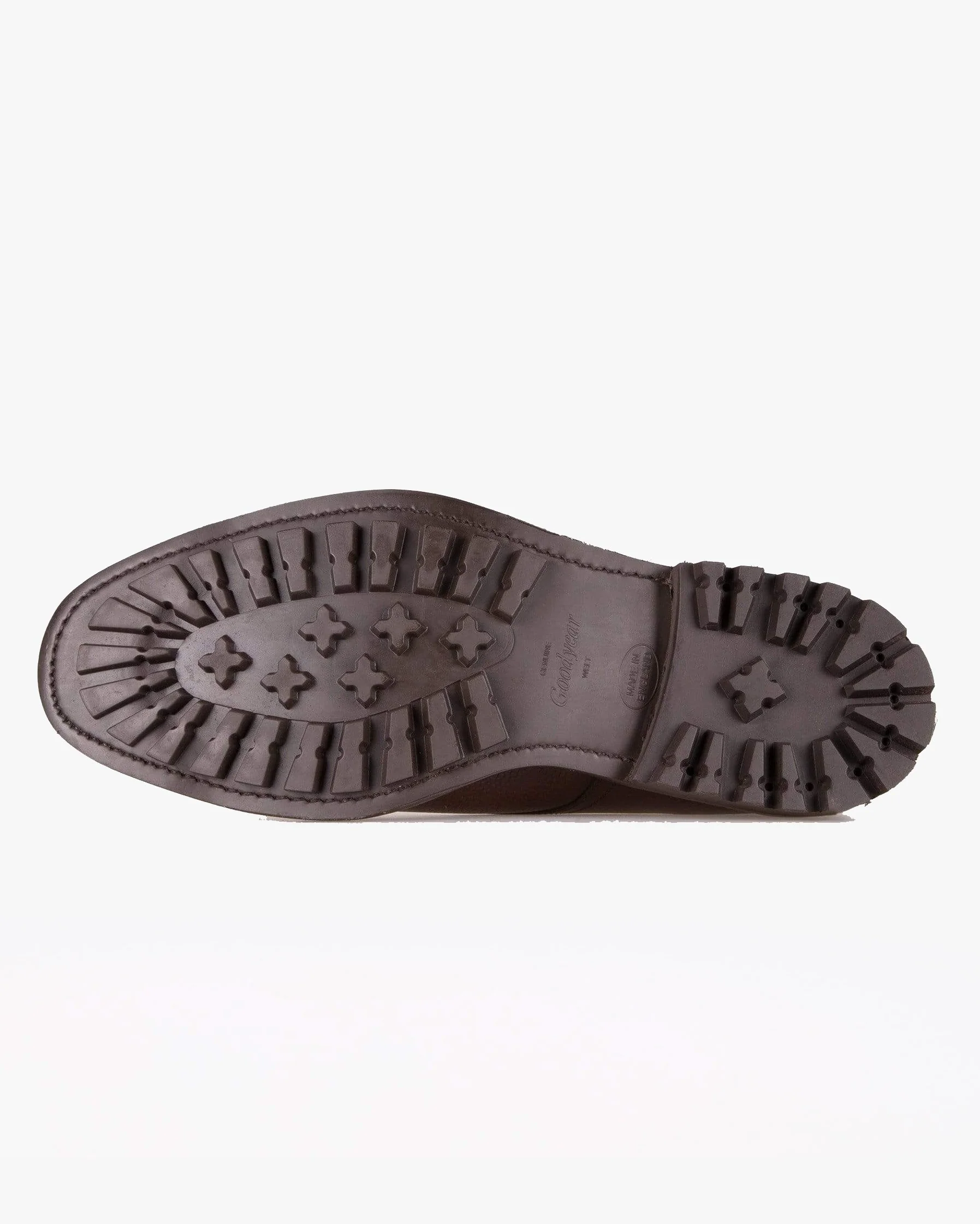 Loake 1880 Country Sedbergh Derby Boot - Dark Brown Grain - Image 4