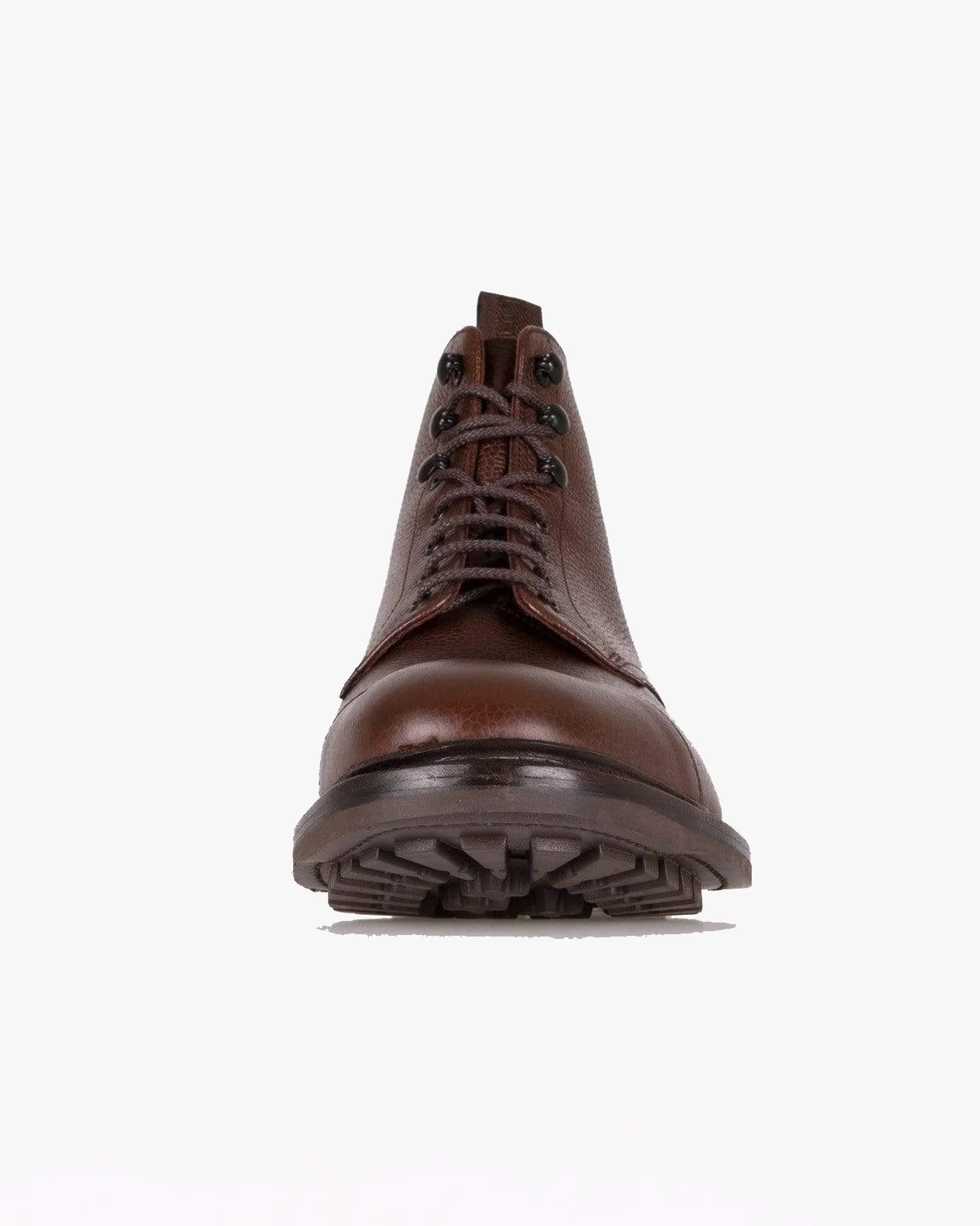Loake 1880 Country Sedbergh Derby Boot - Dark Brown Grain - Image 5