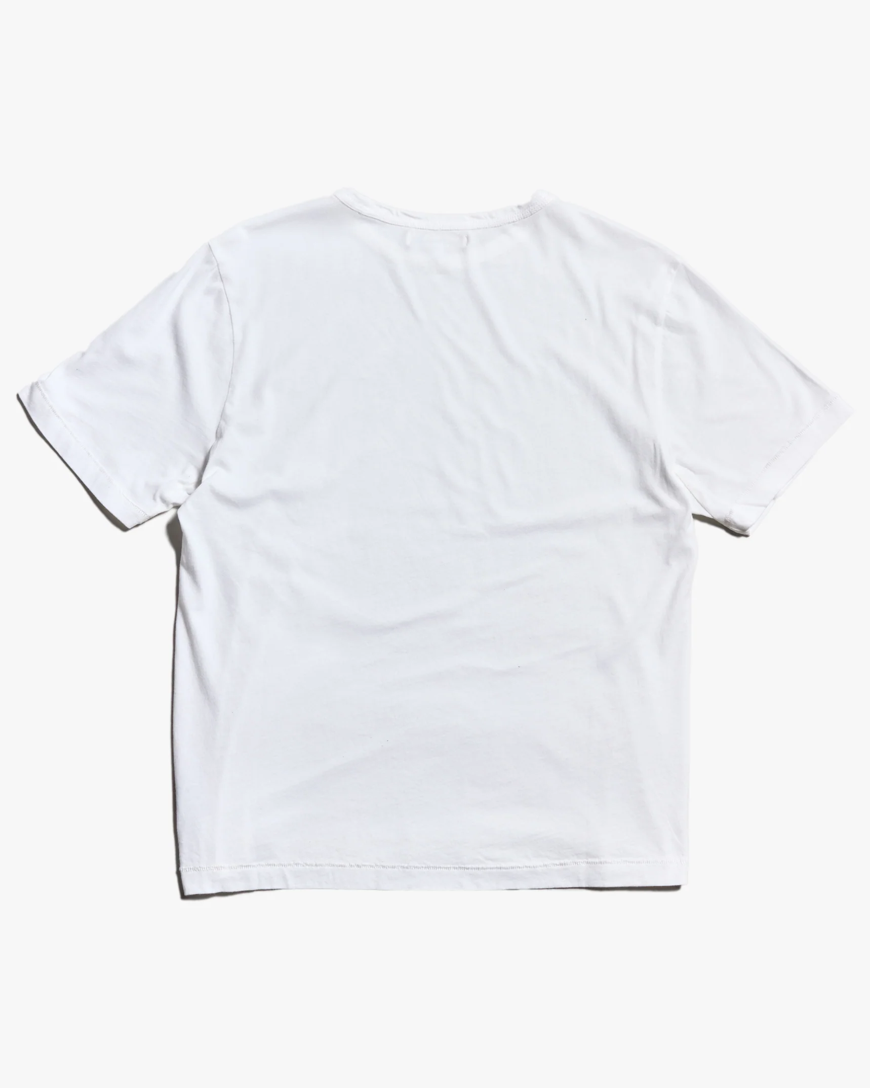 Merz b. Schwanen Good Basics PIMATEE01 4.1oz Soft Pima Cotton Relaxed Tee - White - Image 6