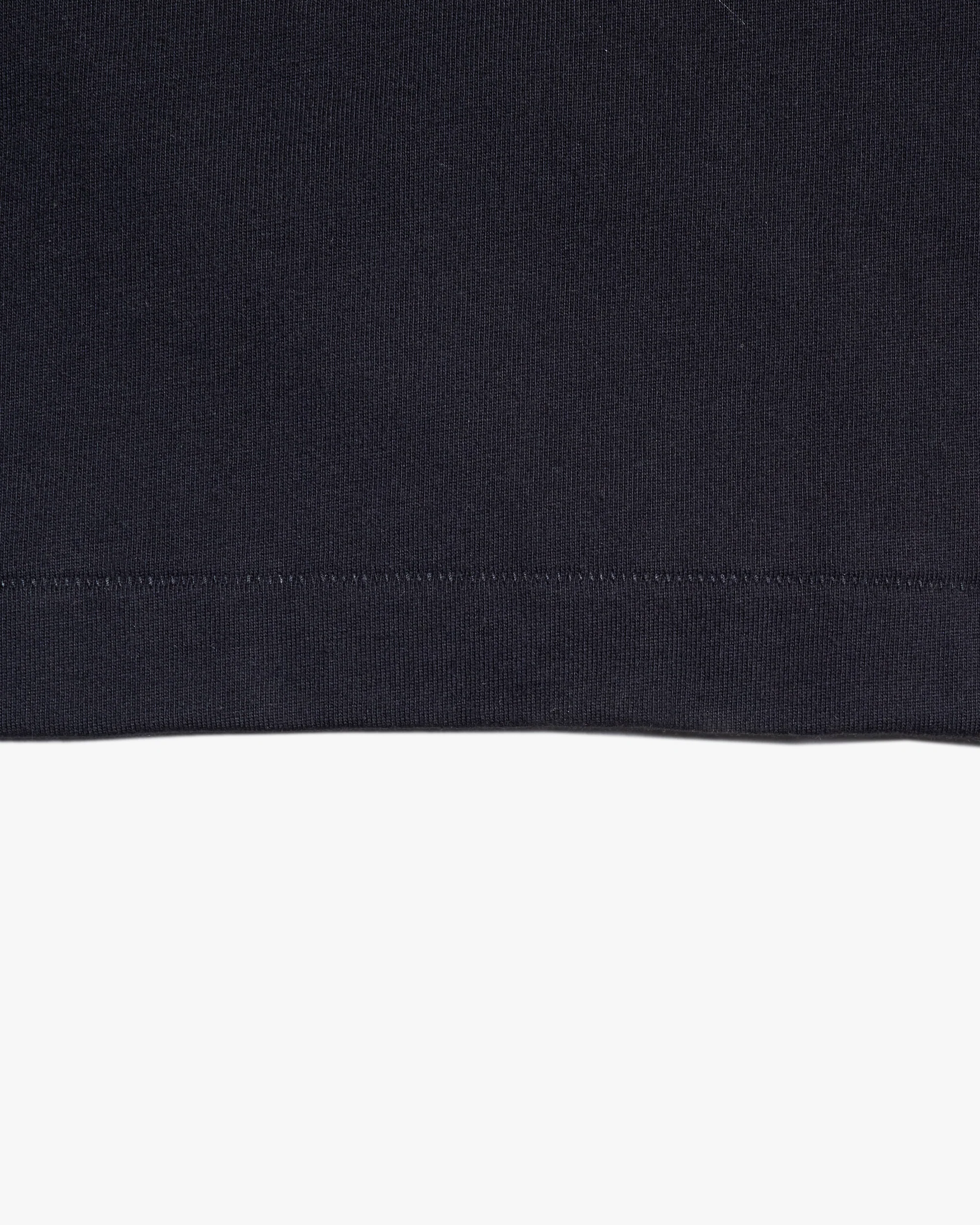 Merz b. Schwanen Good Originals 2M06 6.8oz Classic Fit Sturdy Jersey L/S Henley - Deep Black - Image 3