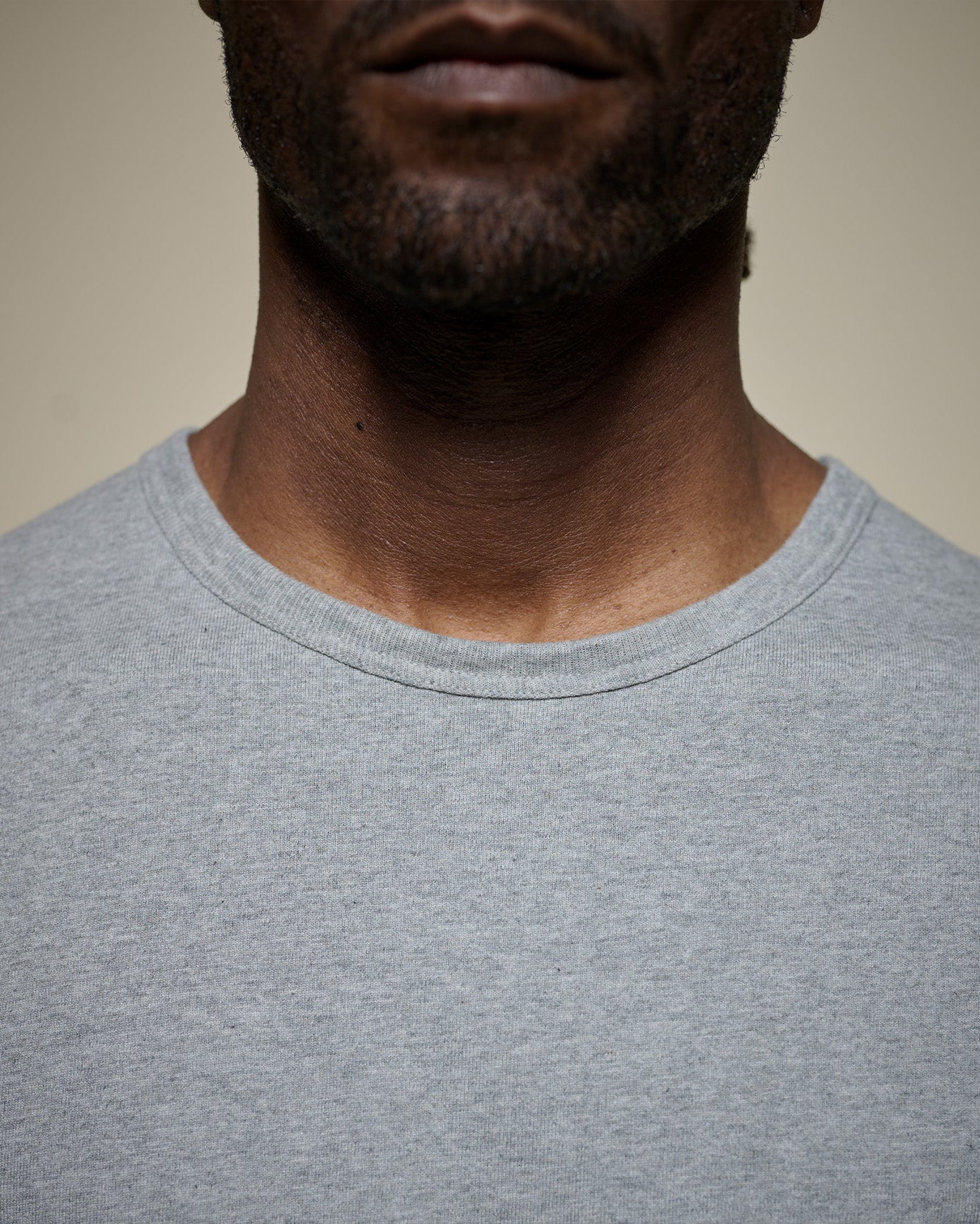 Merz b. Schwanen Good Originals 2M15 6.8oz Classic Fit Sturdy Jersey Tee - Grey Melange - Image 4