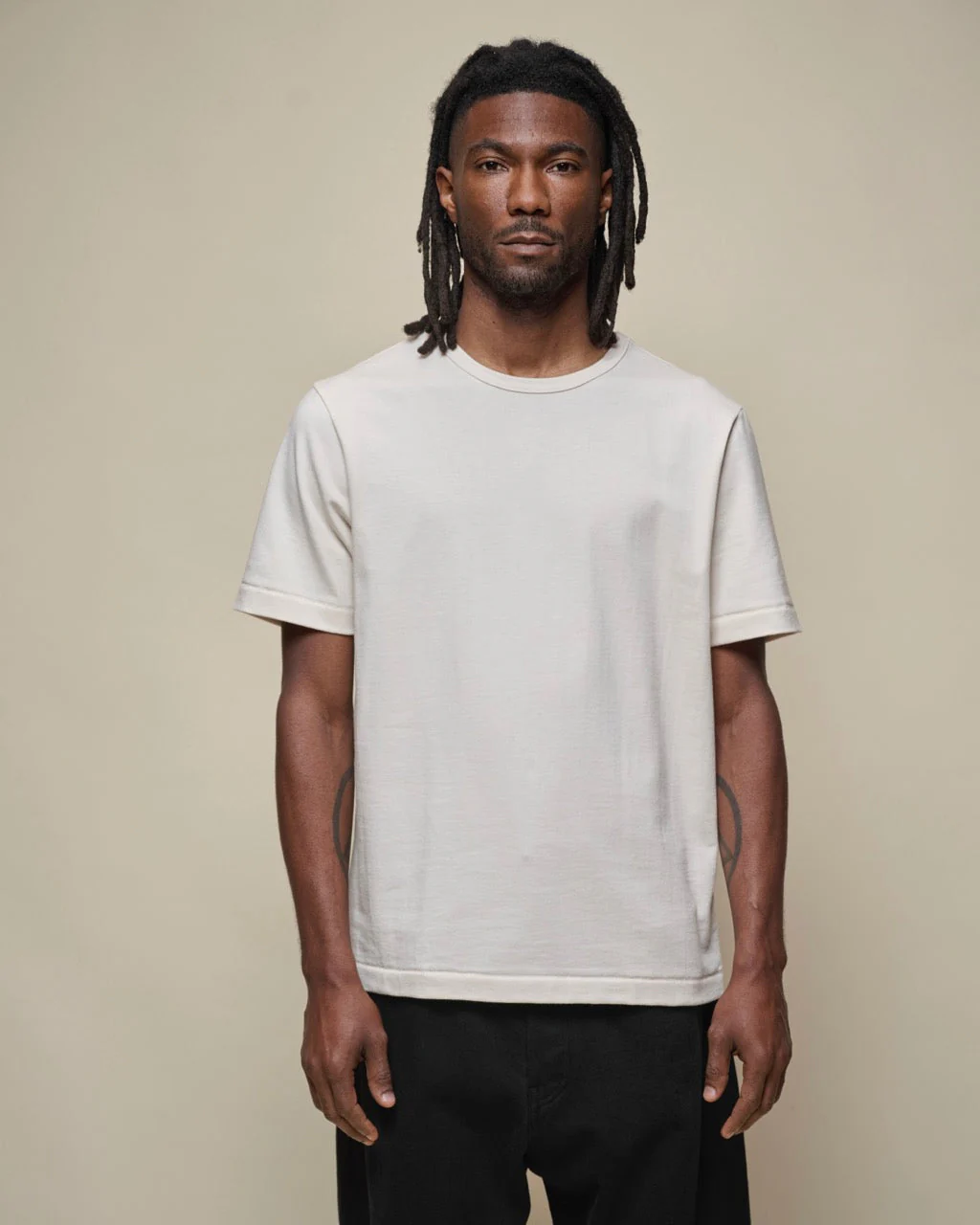 Merz b. Schwanen Good Originals 2M15 6.8oz Classic Fit Sturdy Jersey Tee - Nature - Image 3
