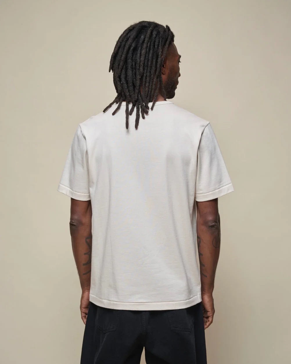 Merz b. Schwanen Good Originals 2M15 6.8oz Classic Fit Sturdy Jersey Tee - Nature - Image 4
