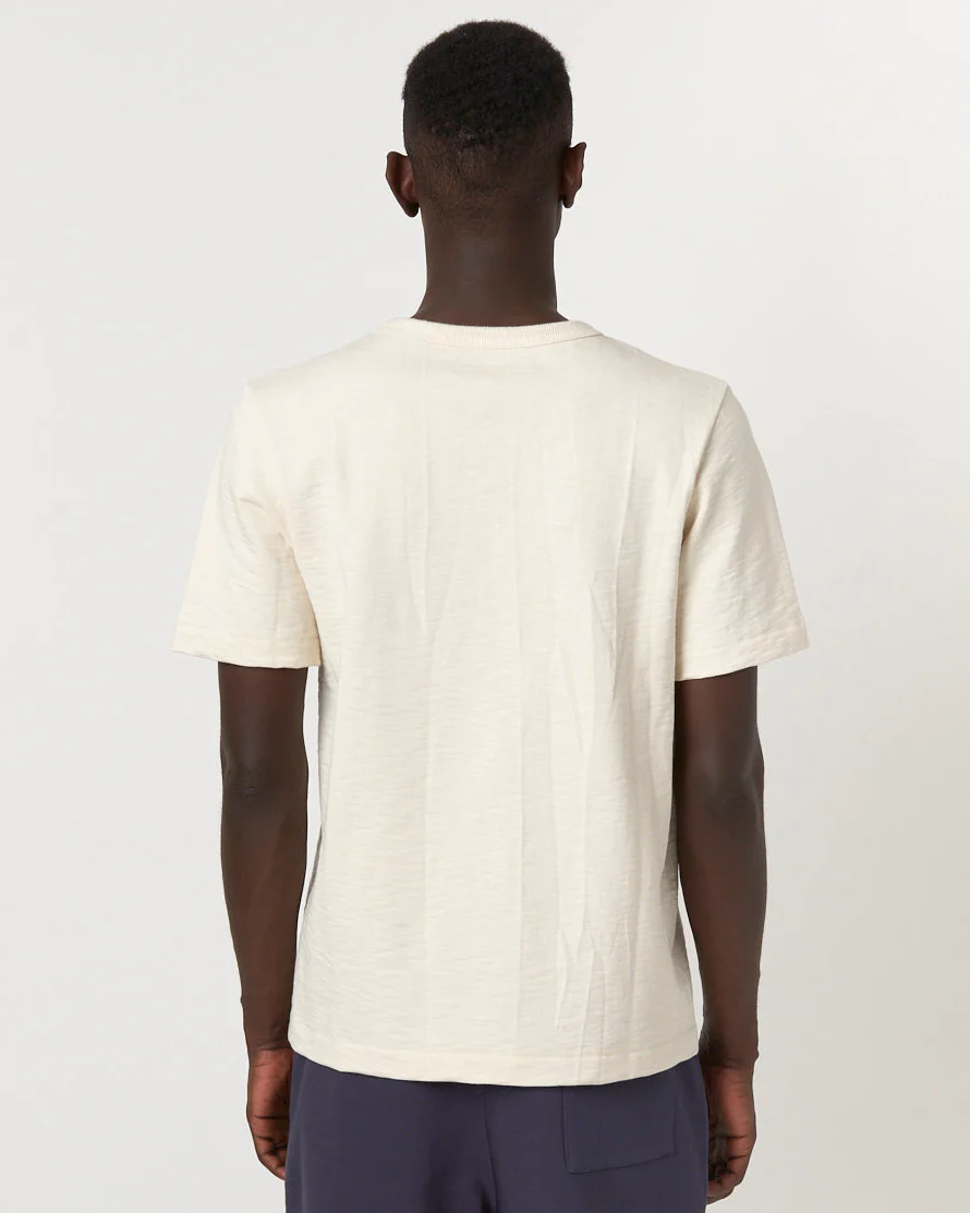Merz b. Schwanen Good Originals 2S14 10.7oz Relaxed Fit Loopwheeled Heavy Tee - Nature - Image 5