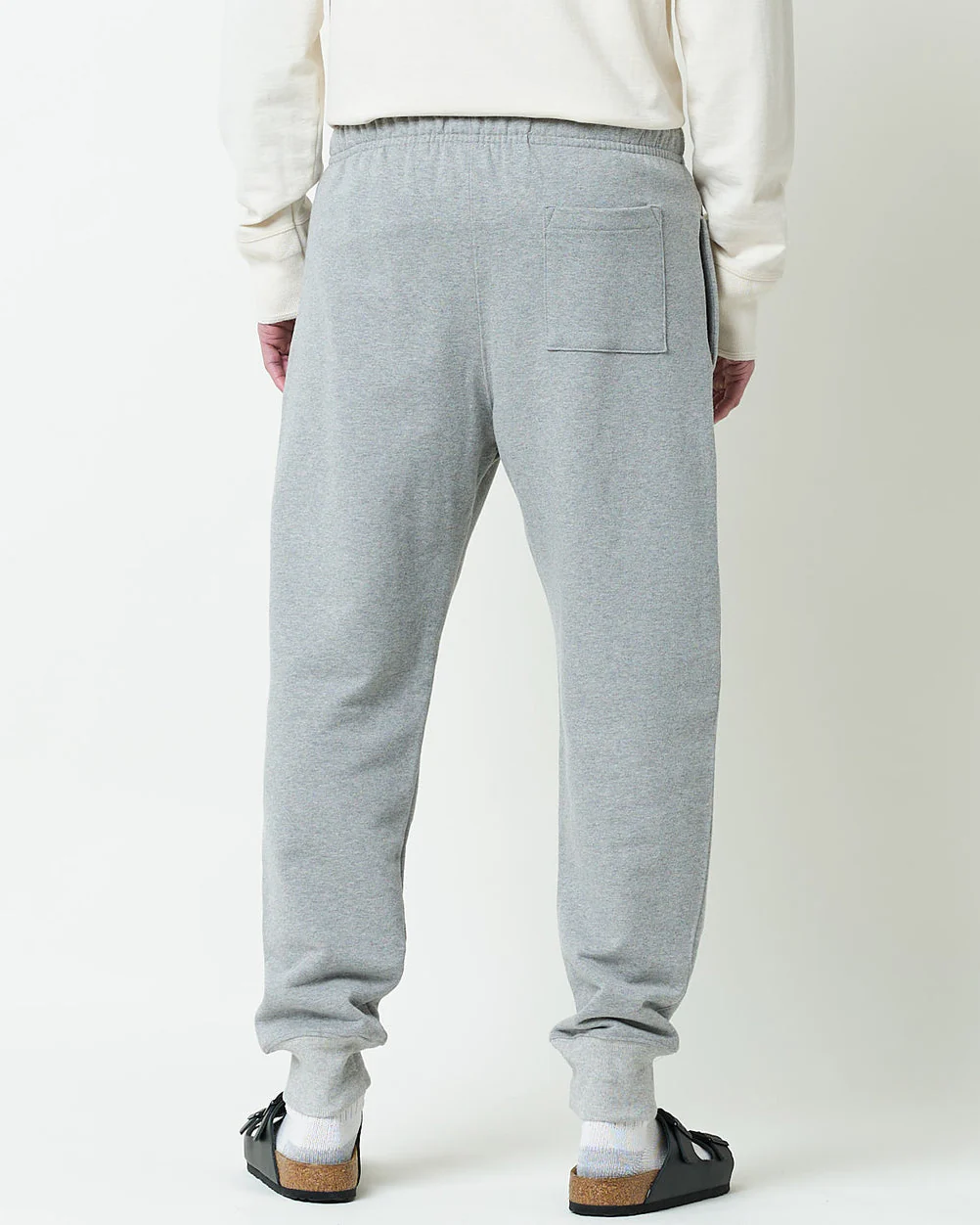 Merz b. Schwanen Good Originals 359 Loopwheeled Sweat Pants - Grey Melange - Image 3