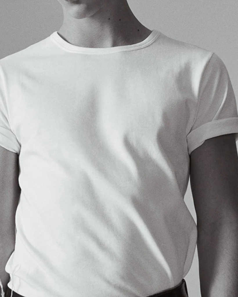Merz b. Schwanen Good Originals 4.6oz 1950s Loopwheeled Tee - White - Image 14