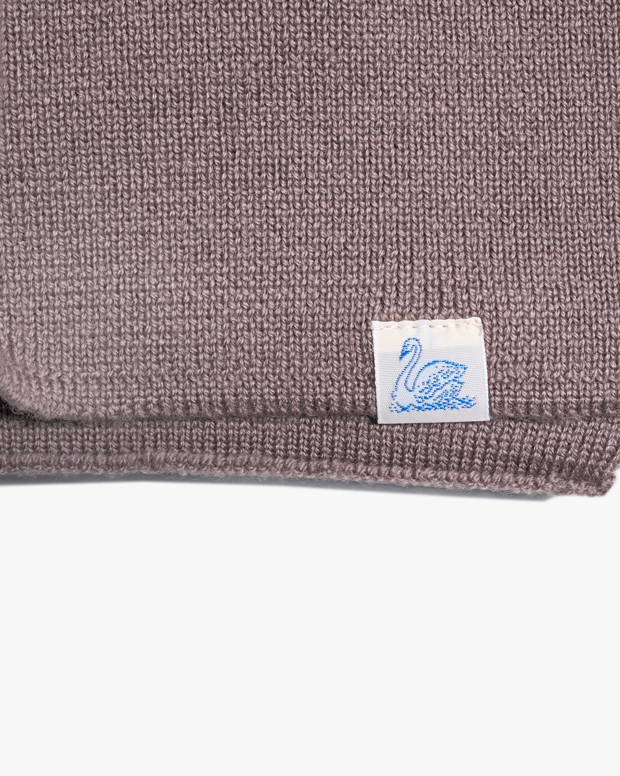 Merz b. Schwanen Good Basics MWSC01 Merino Wool Ribbed Scarf - Grain - Image 2