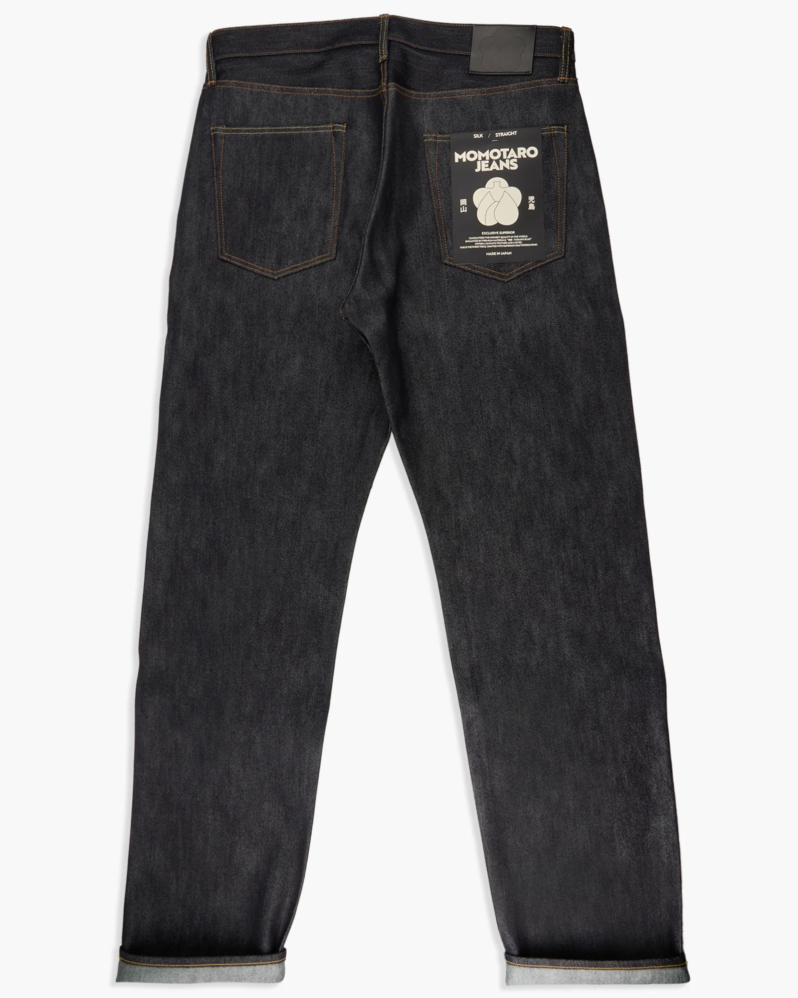 MOMOTARO JEANS #100 Cotton Silk Straight Fit Mens Jeans - 15oz Zimbabwe Cotton & Silk Selvedge Denim / Zipper - Image 11