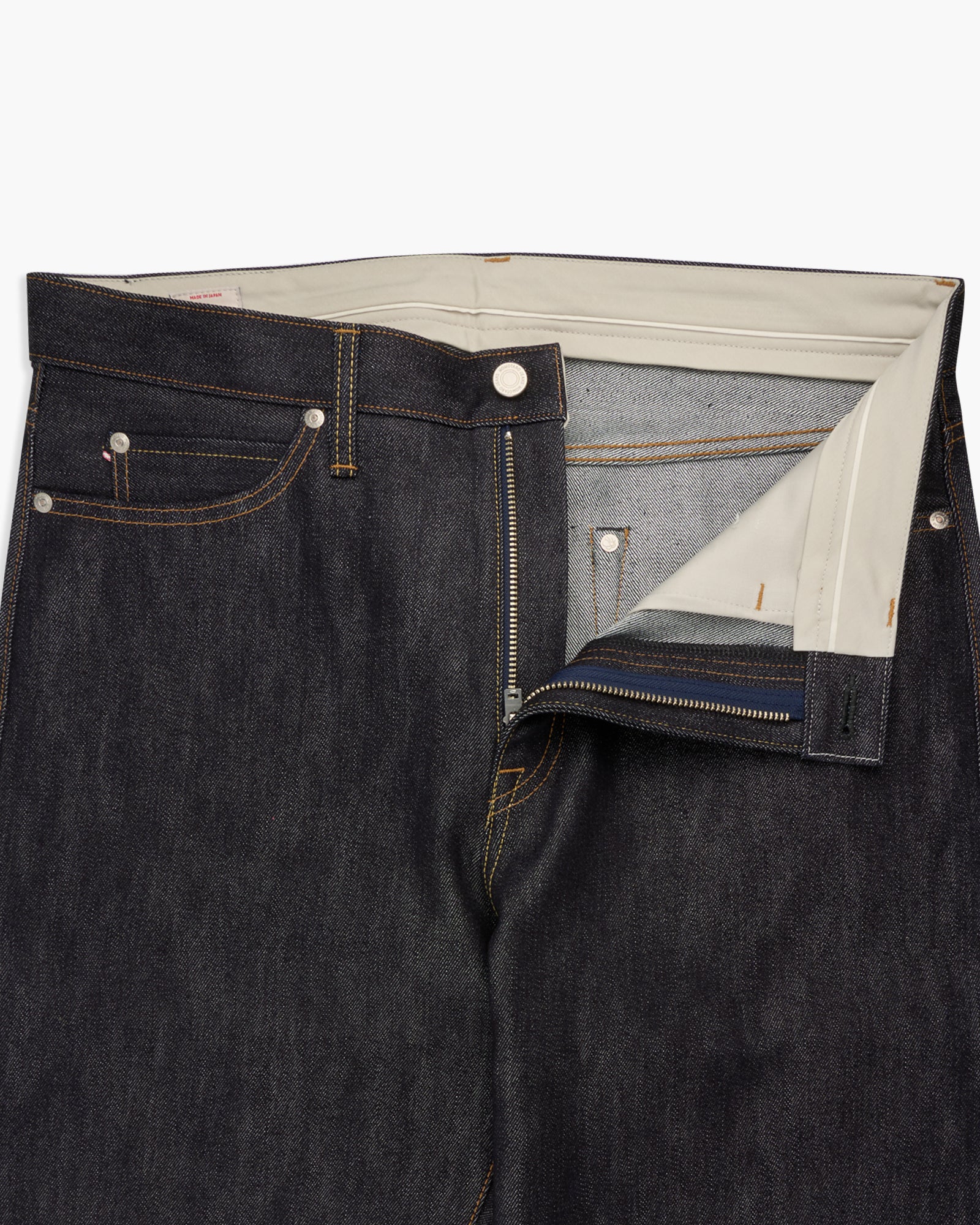 MOMOTARO JEANS #100 Cotton Silk Straight Fit Mens Jeans - 15oz Zimbabwe Cotton & Silk Selvedge Denim / Zipper - Image 13