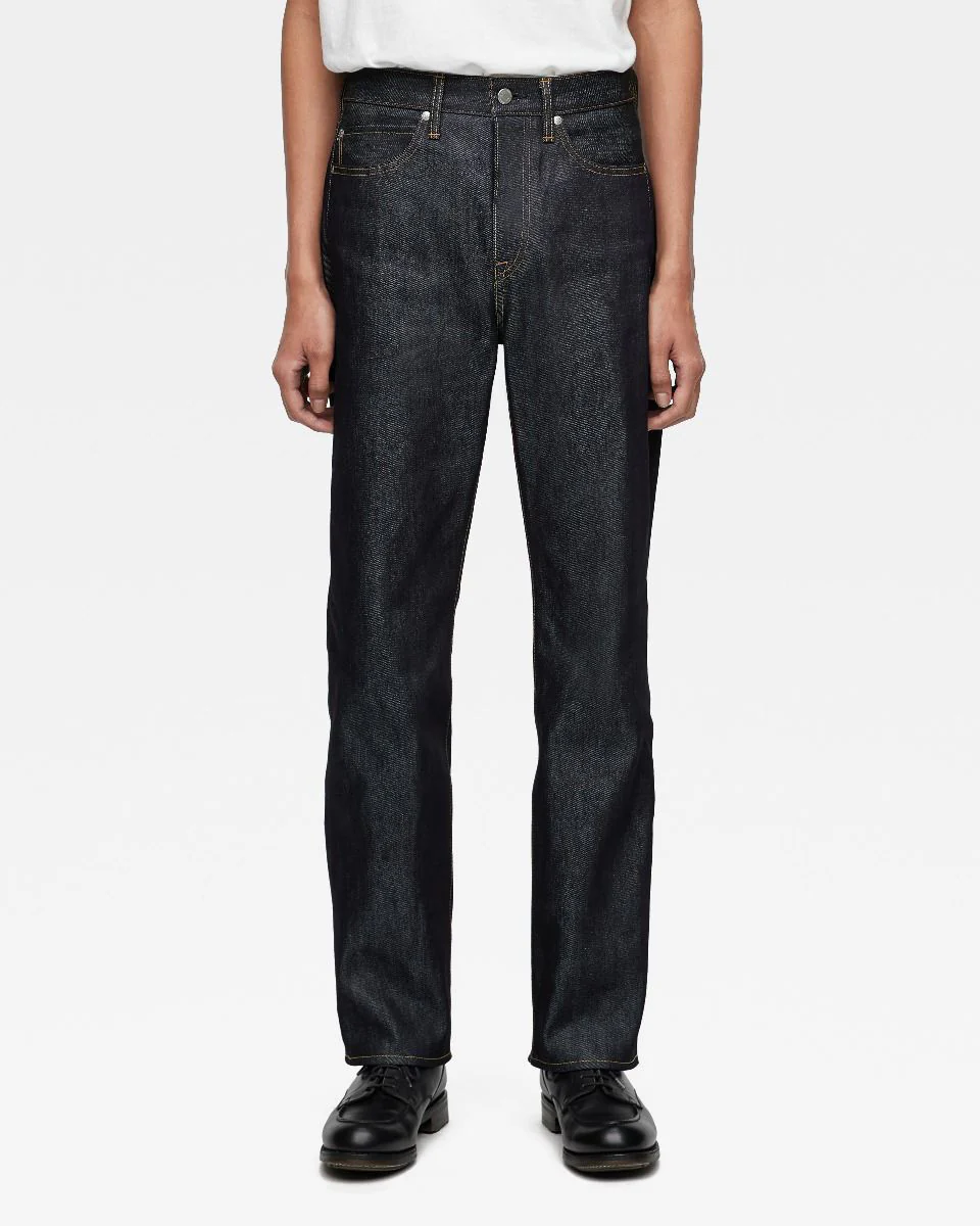 MOMOTARO JEANS #100 Cotton Silk Straight Fit Mens Jeans - 15oz Zimbabwe Cotton & Silk Selvedge Denim / Zipper - Image 2