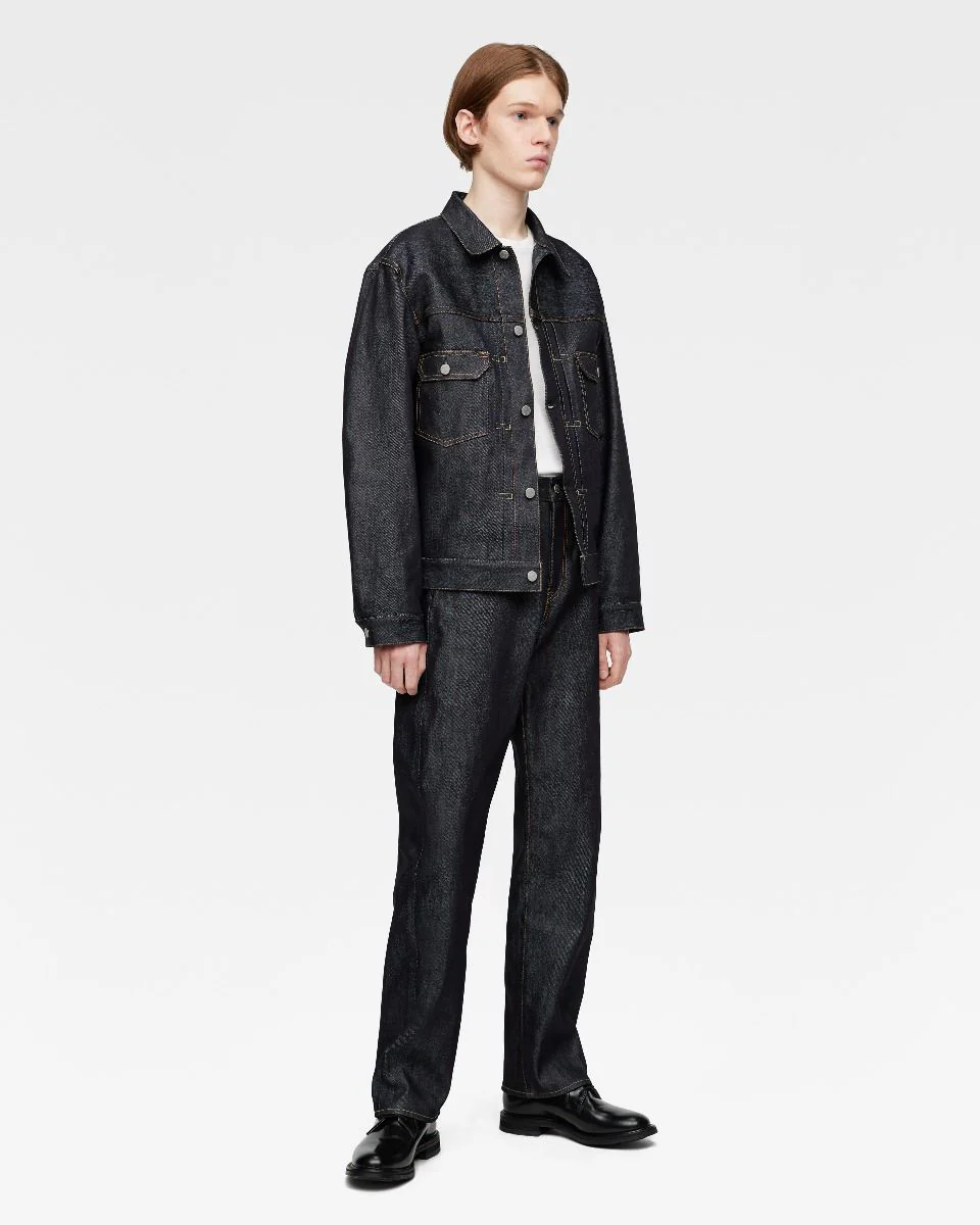 MOMOTARO JEANS #100 Cotton Silk Straight Fit Mens Jeans - 15oz Zimbabwe Cotton & Silk Selvedge Denim / Zipper - Image 6