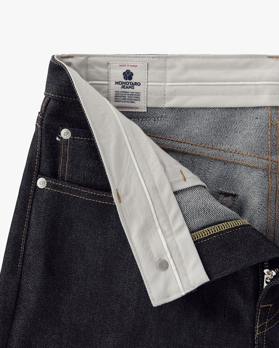 MOMOTARO JEANS #100 Cotton Silk Straight Fit Mens Jeans - 15oz Zimbabwe Cotton & Silk Selvedge Denim / Zipper - Image 8