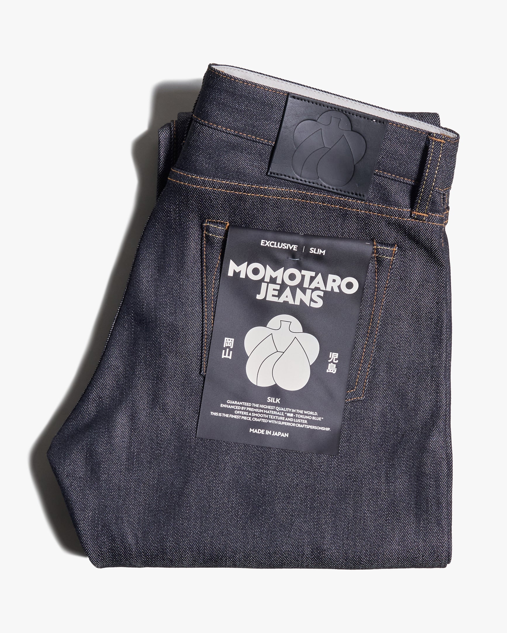 MOMOTARO JEANS #300 Cotton Silk Slim Fit Mens Jeans - 15oz Zimbabwe Cotton & Silk Selvedge Denim / Zipper