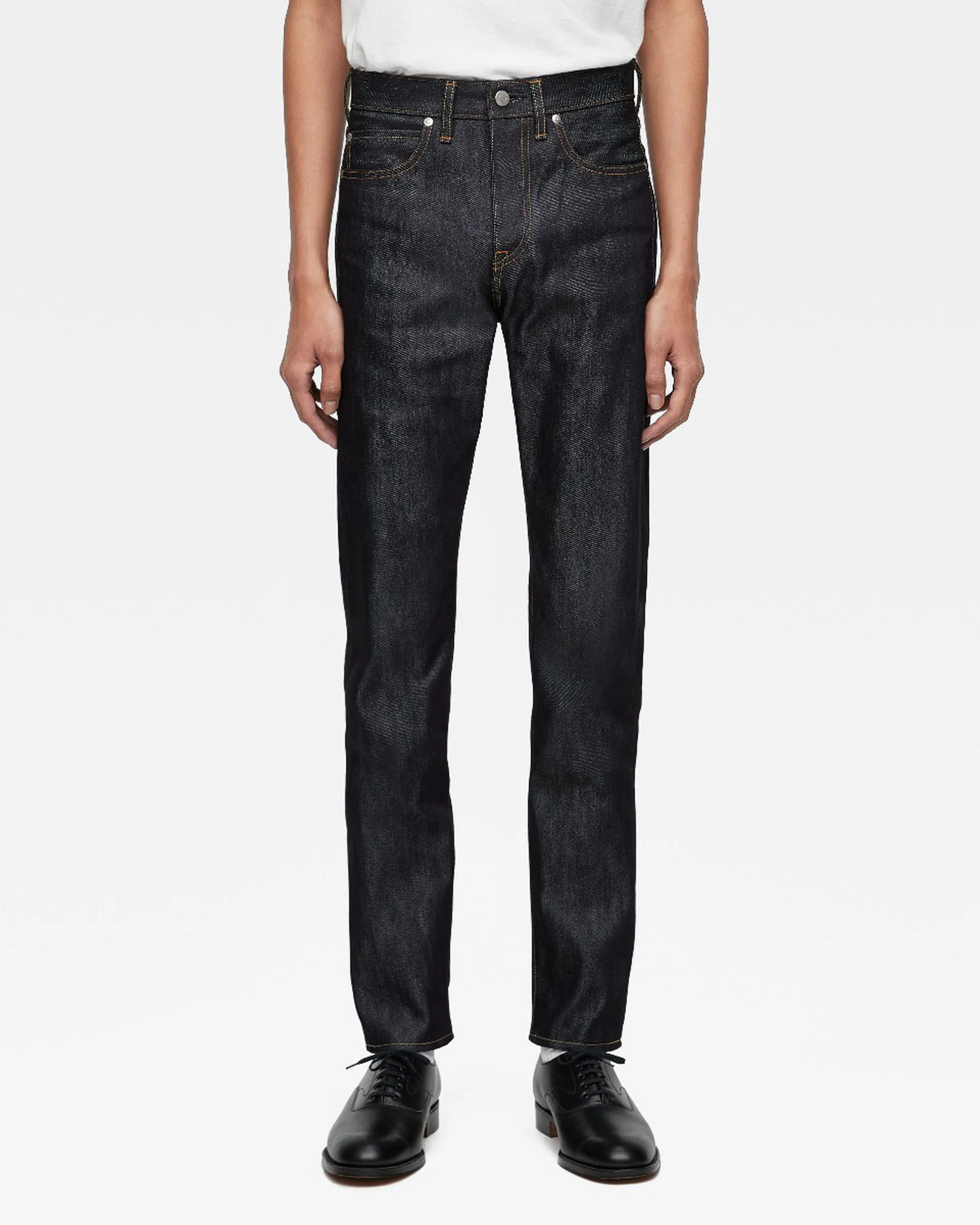 MOMOTARO JEANS #300 Cotton Silk Slim Fit Mens Jeans - 15oz Zimbabwe Cotton & Silk Selvedge Denim / Zipper - Image 2