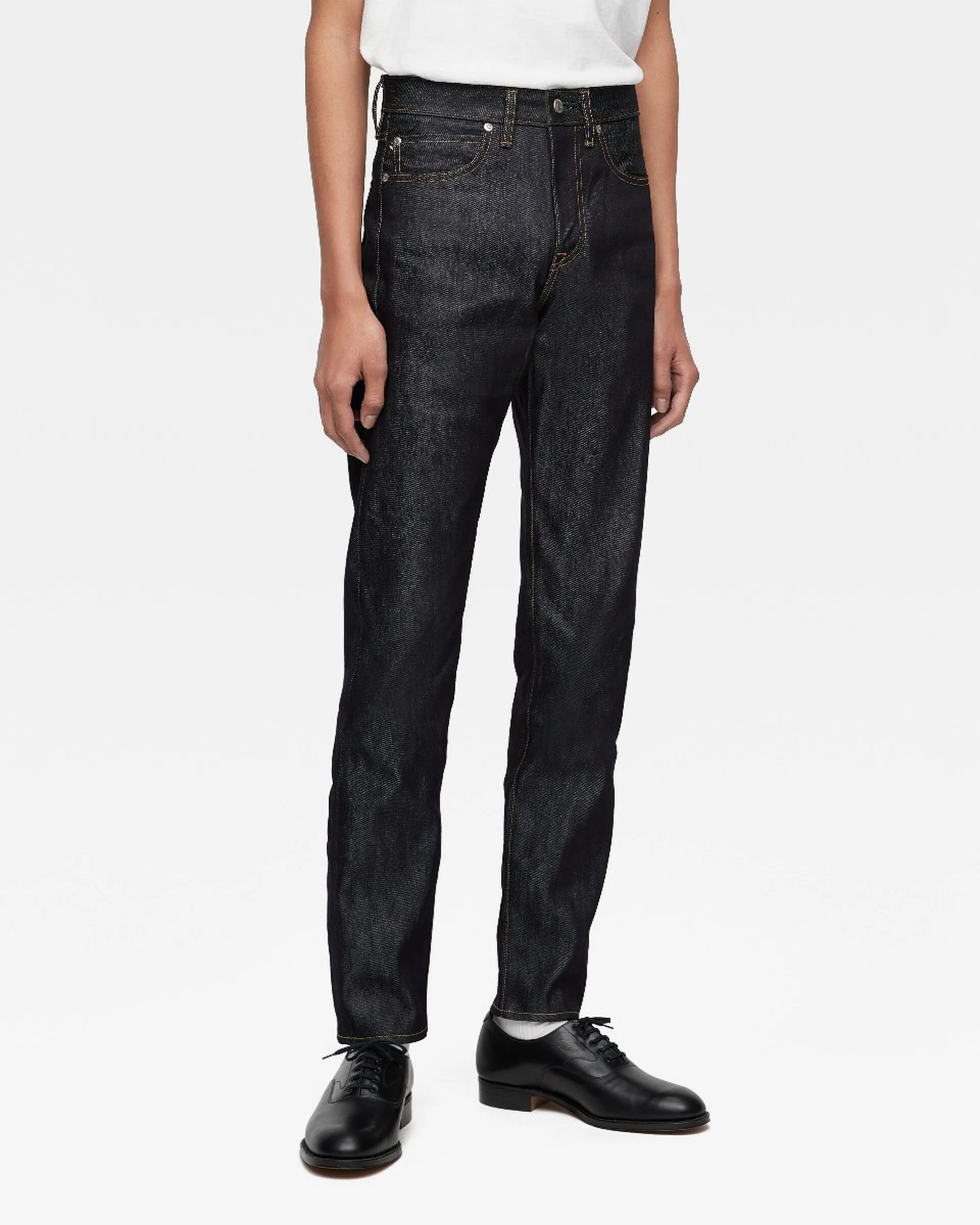 MOMOTARO JEANS #300 Cotton Silk Slim Fit Mens Jeans - 15oz Zimbabwe Cotton & Silk Selvedge Denim / Zipper - Image 4
