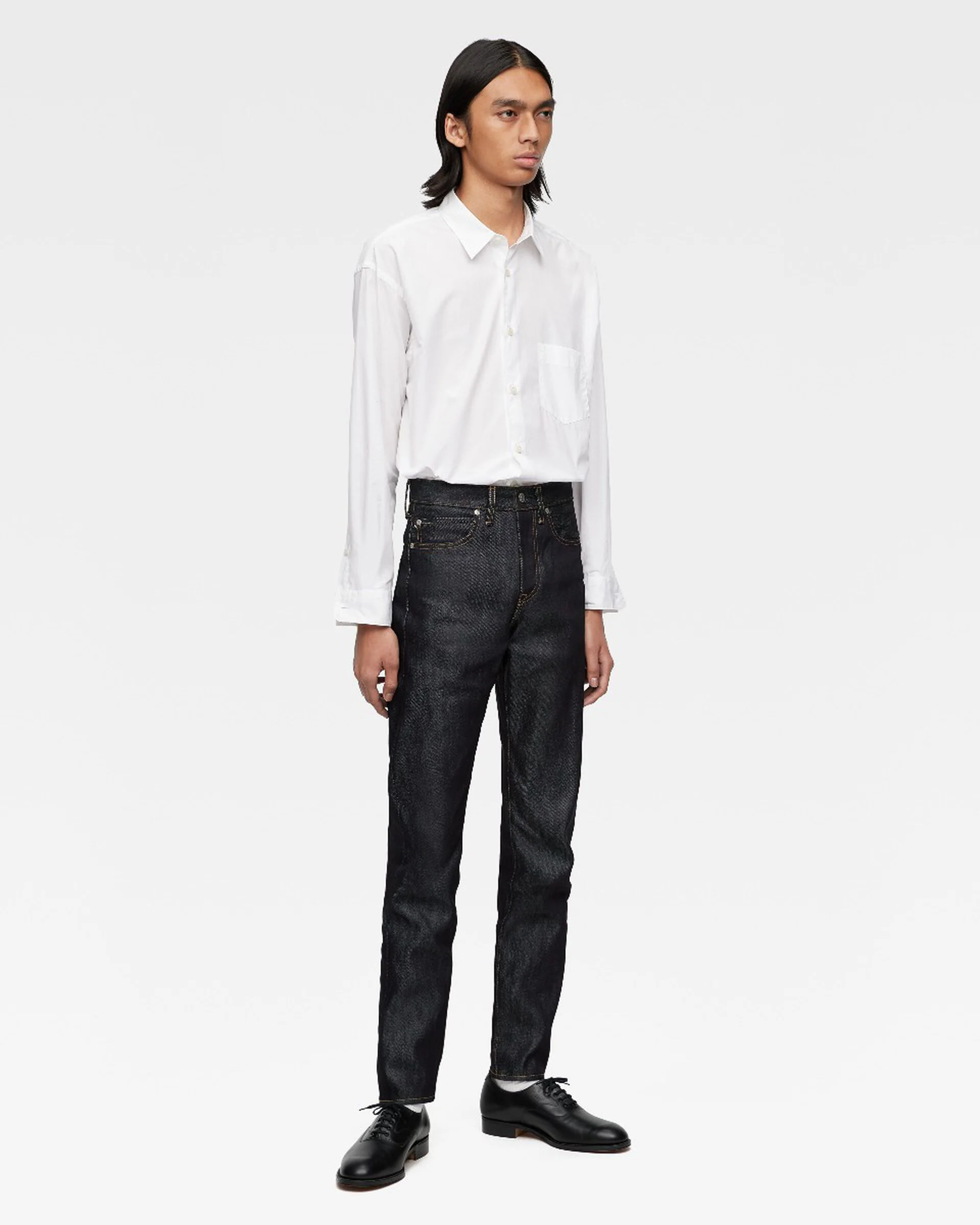 MOMOTARO JEANS #300 Cotton Silk Slim Fit Mens Jeans - 15oz Zimbabwe Cotton & Silk Selvedge Denim / Zipper - Image 5