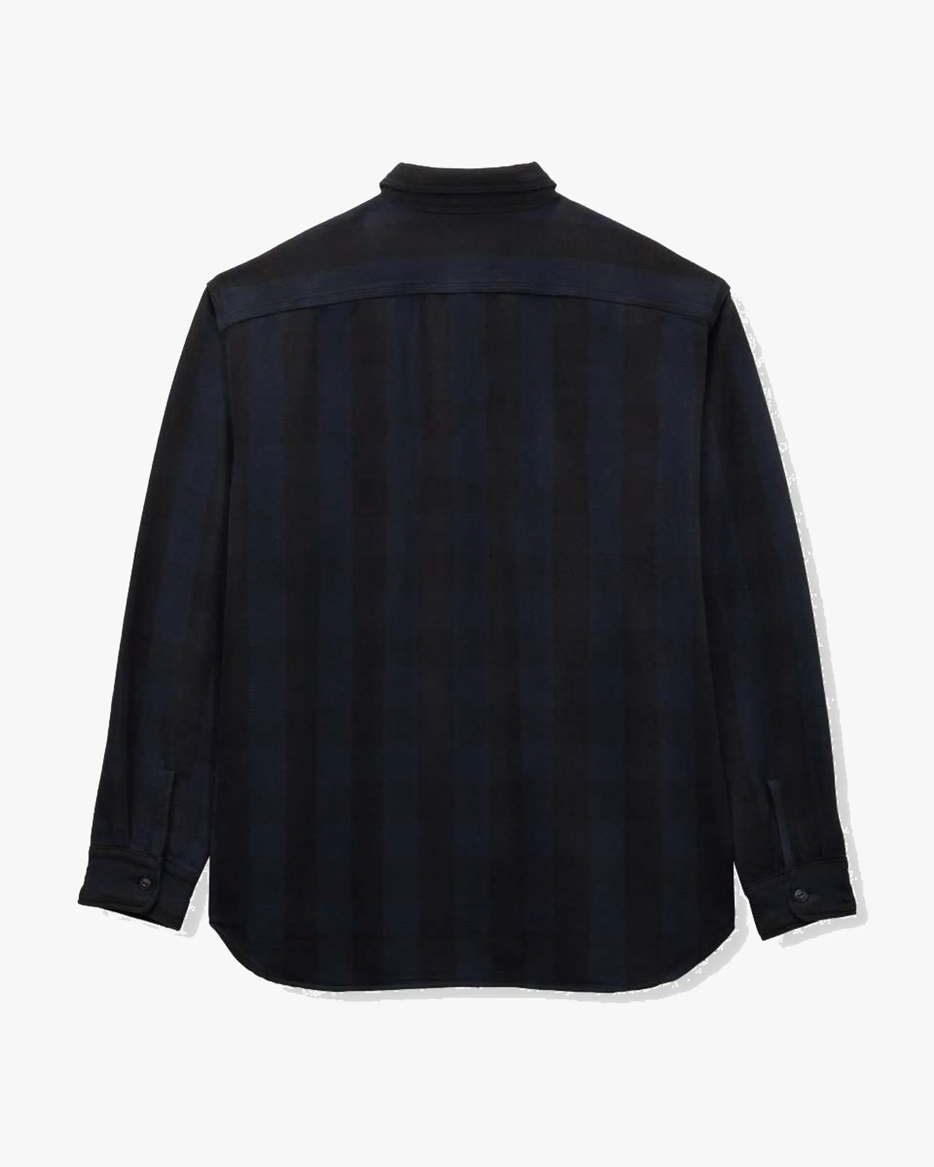 MOMOTARO JEANS MMLS6002 Block Check L/S Shirt - Navy - Image 11