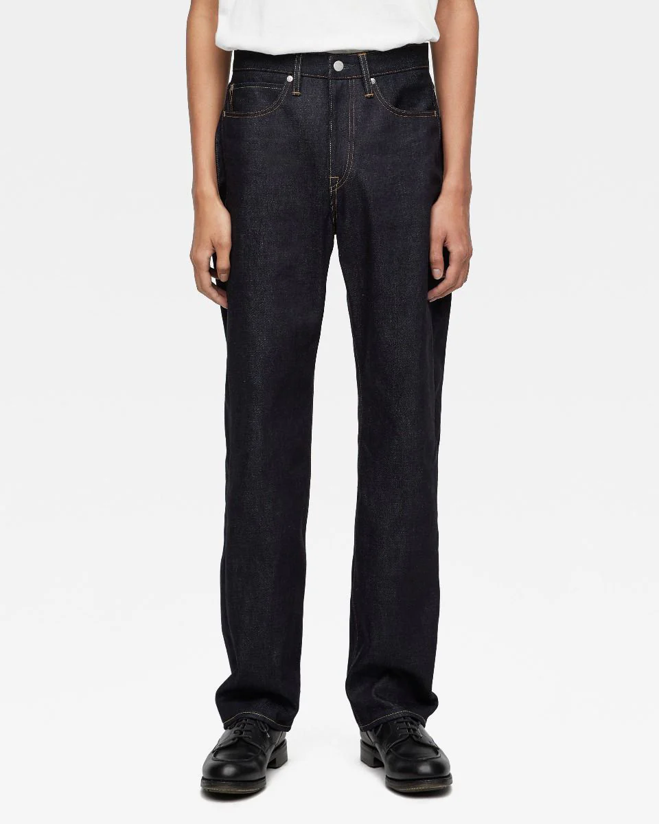 MOMOTARO JEANS #100 Standard Straight Fit Mens Jeans - 14.7oz Zimbabwe Cotton Selvedge Denim / Button - Image 2