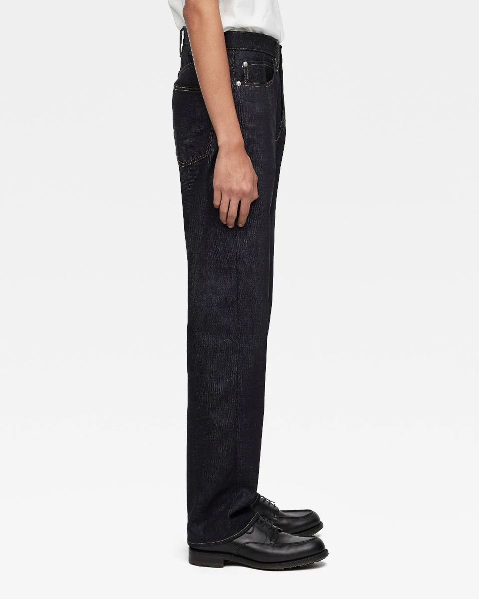 MOMOTARO JEANS #100 Standard Straight Fit Mens Jeans - 14.7oz Zimbabwe Cotton Selvedge Denim / Button - Image 7