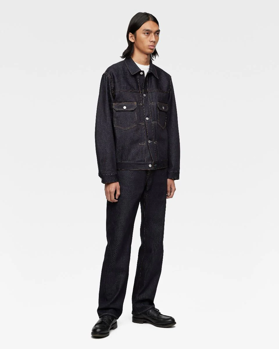 MOMOTARO JEANS #100 Standard Straight Fit Mens Jeans - 14.7oz Zimbabwe Cotton Selvedge Denim / Button - Image 8