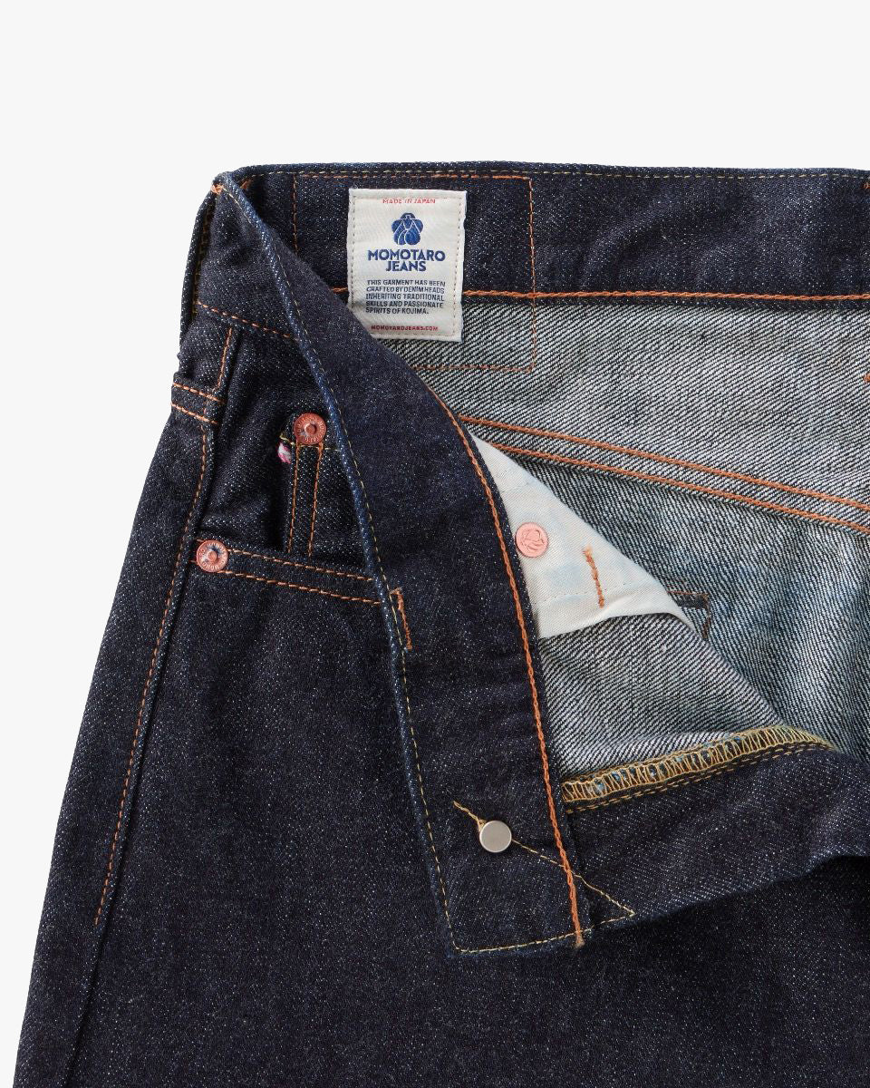 MOMOTARO JEANS #100 Classic Straight Fit Mens Jeans - 15.7oz Zimbabwe Cotton Selvedge Denim / Button - Image 11