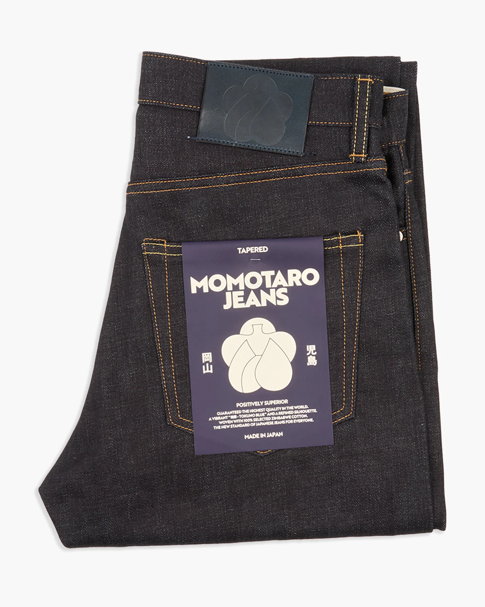 MOMOTARO JEANS #200 Standard Tapered Fit Mens Jeans - 14.7oz Zimbabwe Cotton Selvedge Denim / Button