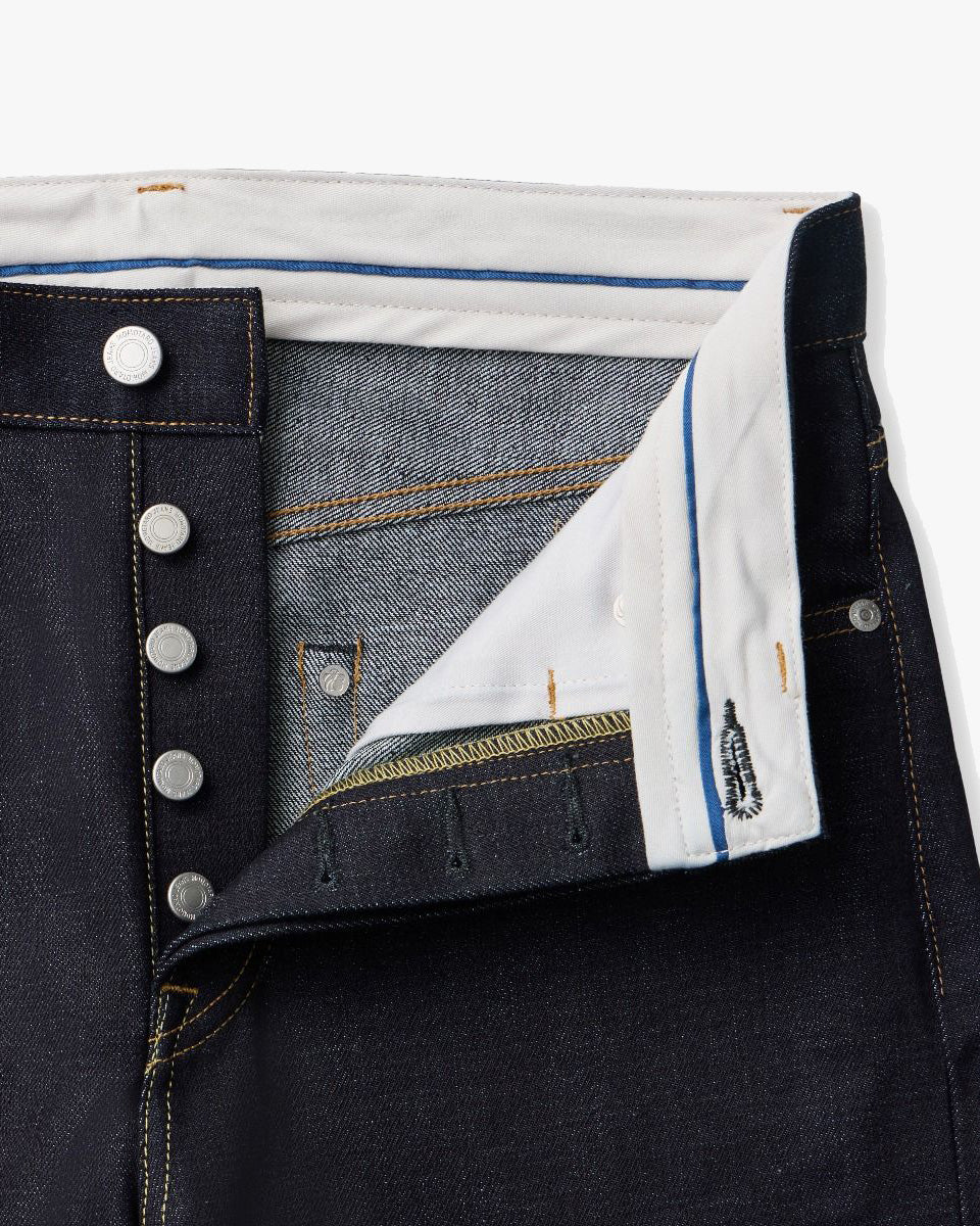 MOMOTARO JEANS #200 Standard Tapered Fit Mens Jeans - 14.7oz Zimbabwe Cotton Selvedge Denim / Button - Image 11