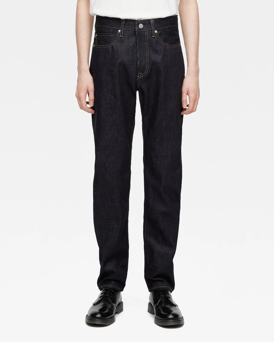 MOMOTARO JEANS #200 Standard Tapered Fit Mens Jeans - 14.7oz Zimbabwe Cotton Selvedge Denim / Button - Image 2