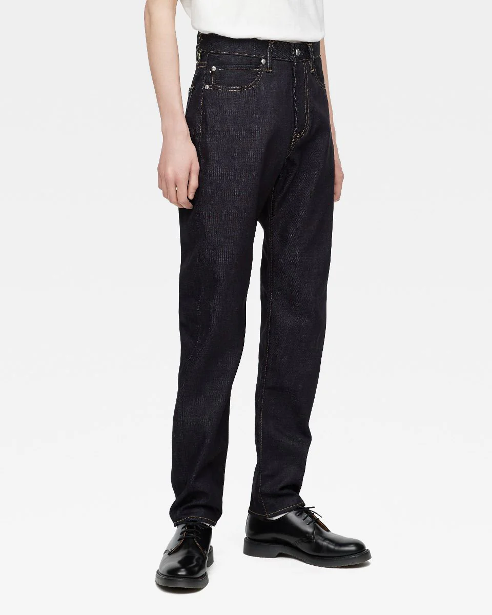 MOMOTARO JEANS #200 Standard Tapered Fit Mens Jeans - 14.7oz Zimbabwe Cotton Selvedge Denim / Button - Image 5