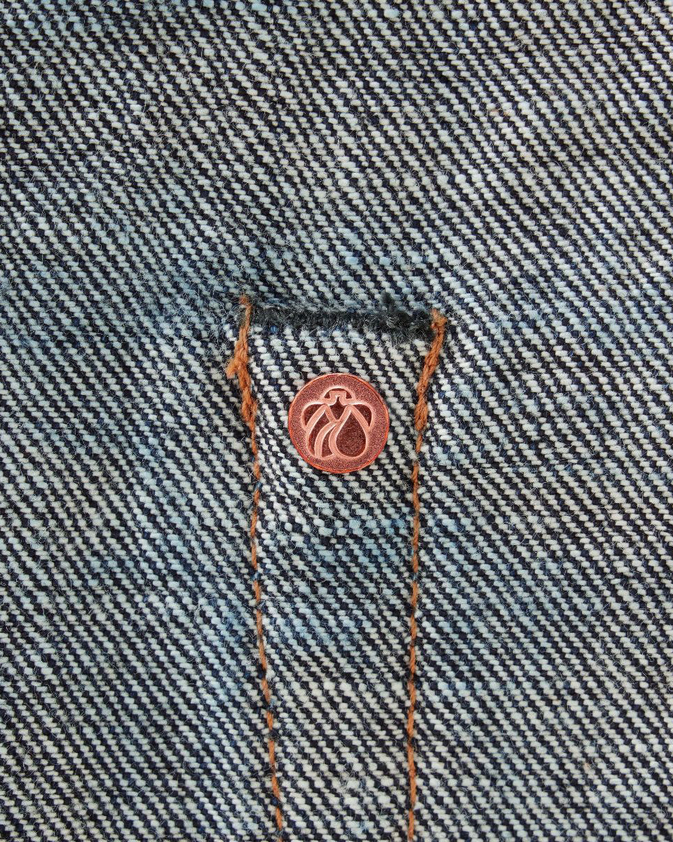 MOMOTARO JEANS #200 Classic Tapered Fit Mens Jeans - 15.7oz Zimbabwe Cotton Selvedge Denim / Button - Image 16
