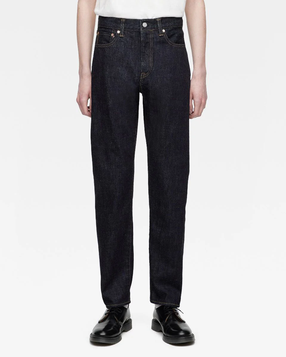 MOMOTARO JEANS #200 Classic Tapered Fit Mens Jeans - 15.7oz Zimbabwe Cotton Selvedge Denim / Button - Image 2