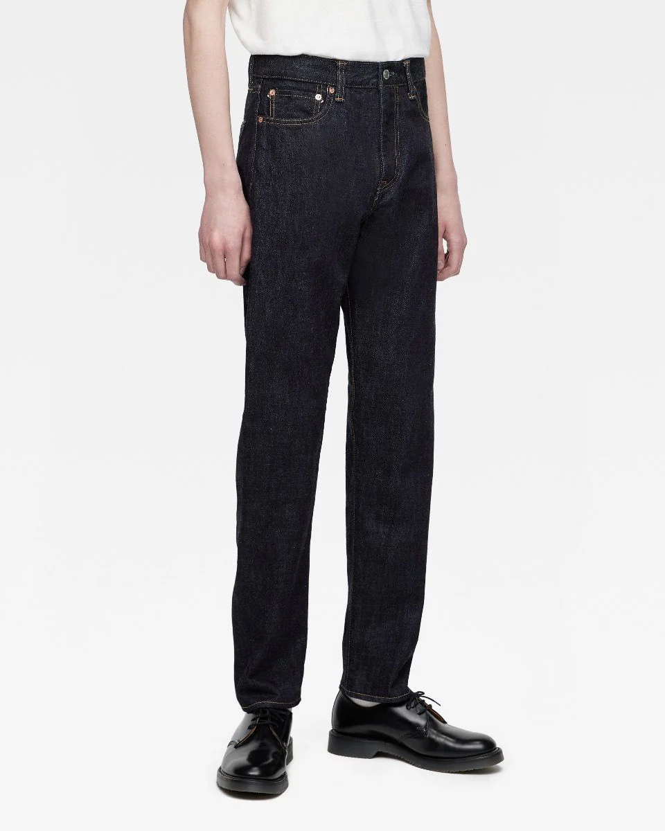 MOMOTARO JEANS #200 Classic Tapered Fit Mens Jeans - 15.7oz Zimbabwe Cotton Selvedge Denim / Button - Image 4