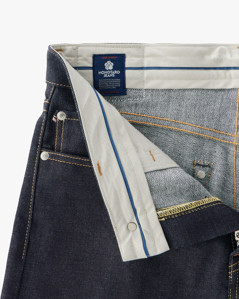 MOMOTARO JEANS #400 Standard Wide Fit Mens Jeans - 14.7oz Zimbabwe Cotton Selvedge Denim / Button - Image 12