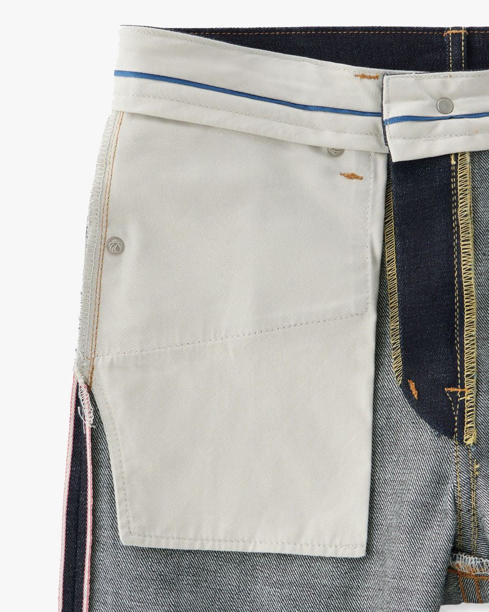MOMOTARO JEANS #400 Standard Wide Fit Mens Jeans - 14.7oz Zimbabwe Cotton Selvedge Denim / Button - Image 13