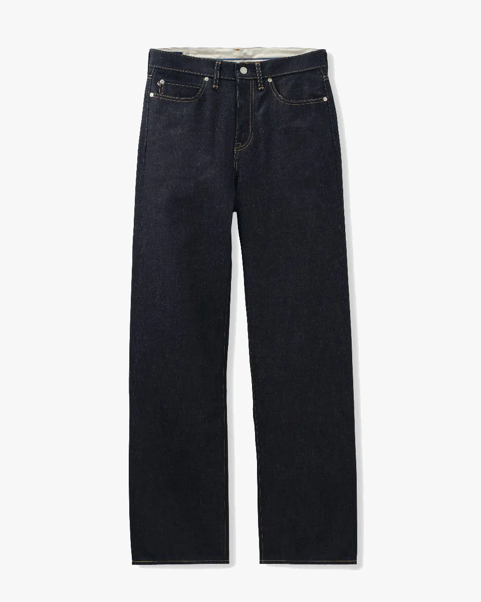MOMOTARO JEANS #400 Standard Wide Fit Mens Jeans - 14.7oz Zimbabwe Cotton Selvedge Denim / Button - Image 9