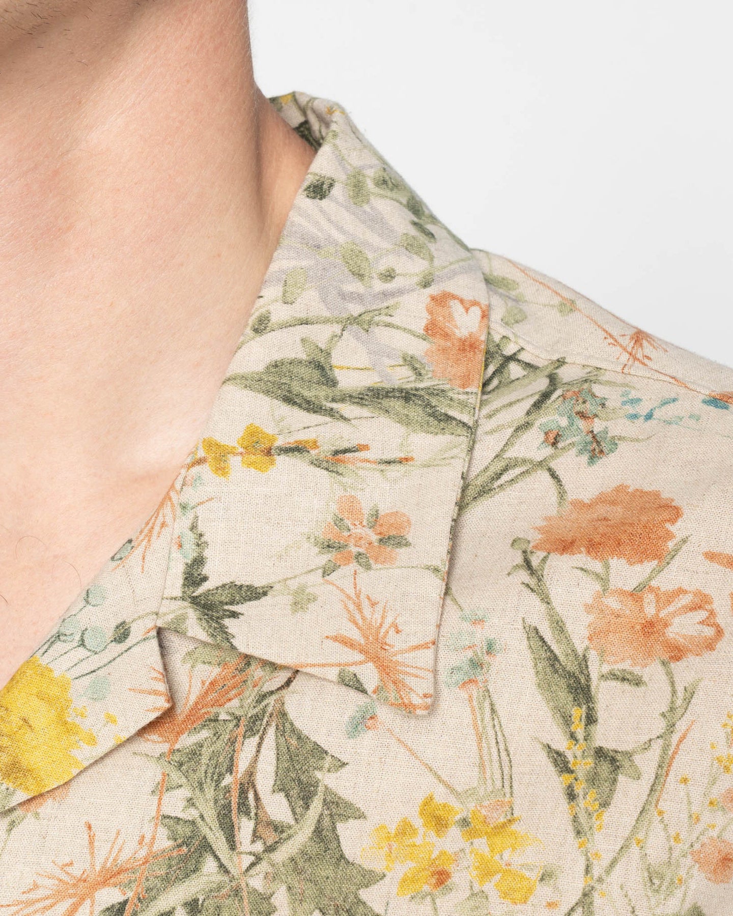 Naked & Famous Denim Aloha Shirt - Flowers Painting - Image 7