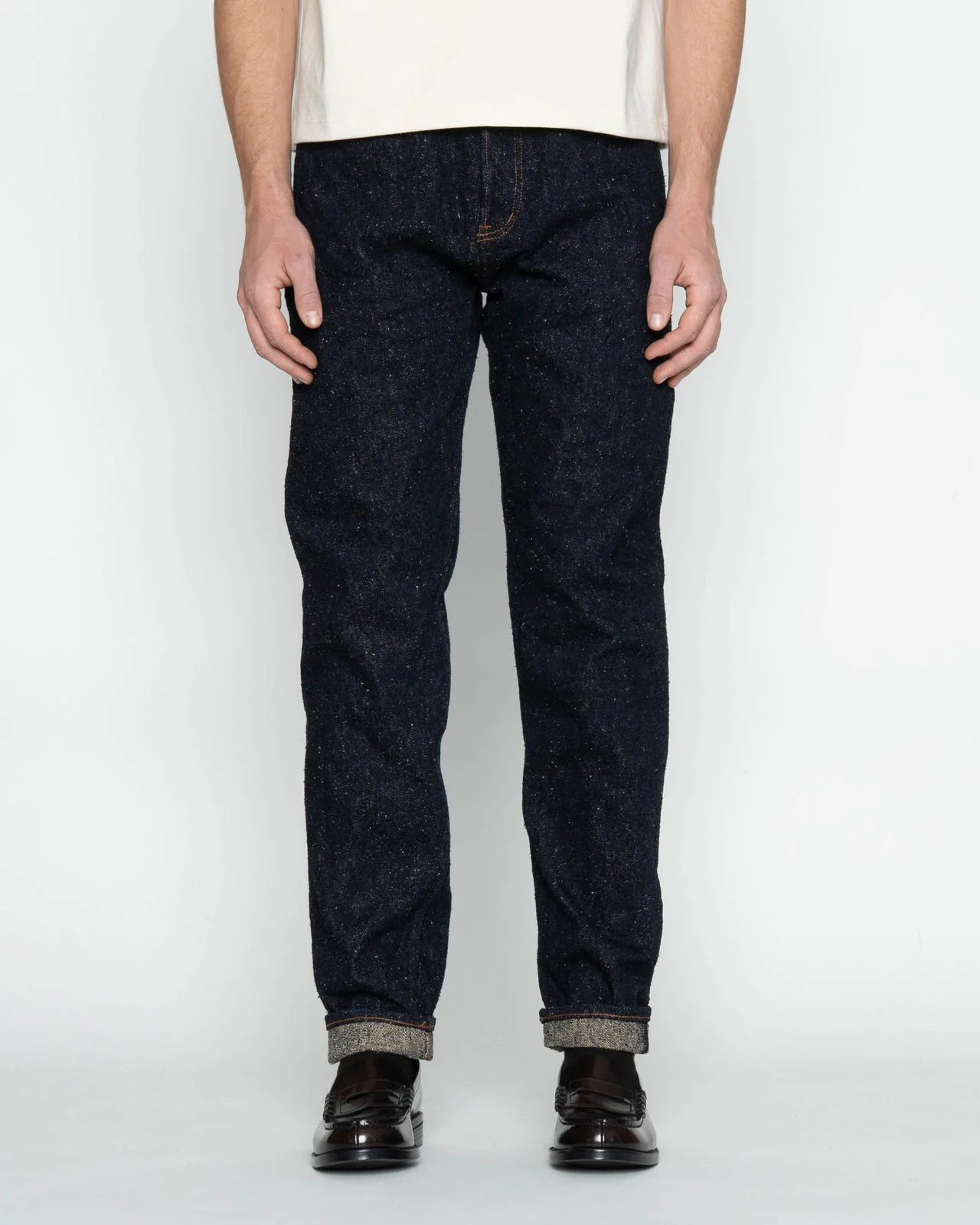 Naked & Famous Denim Easy Guy Relaxed Tapered Mens Jeans - MIJ16 Genseki Selvedge - Image 3