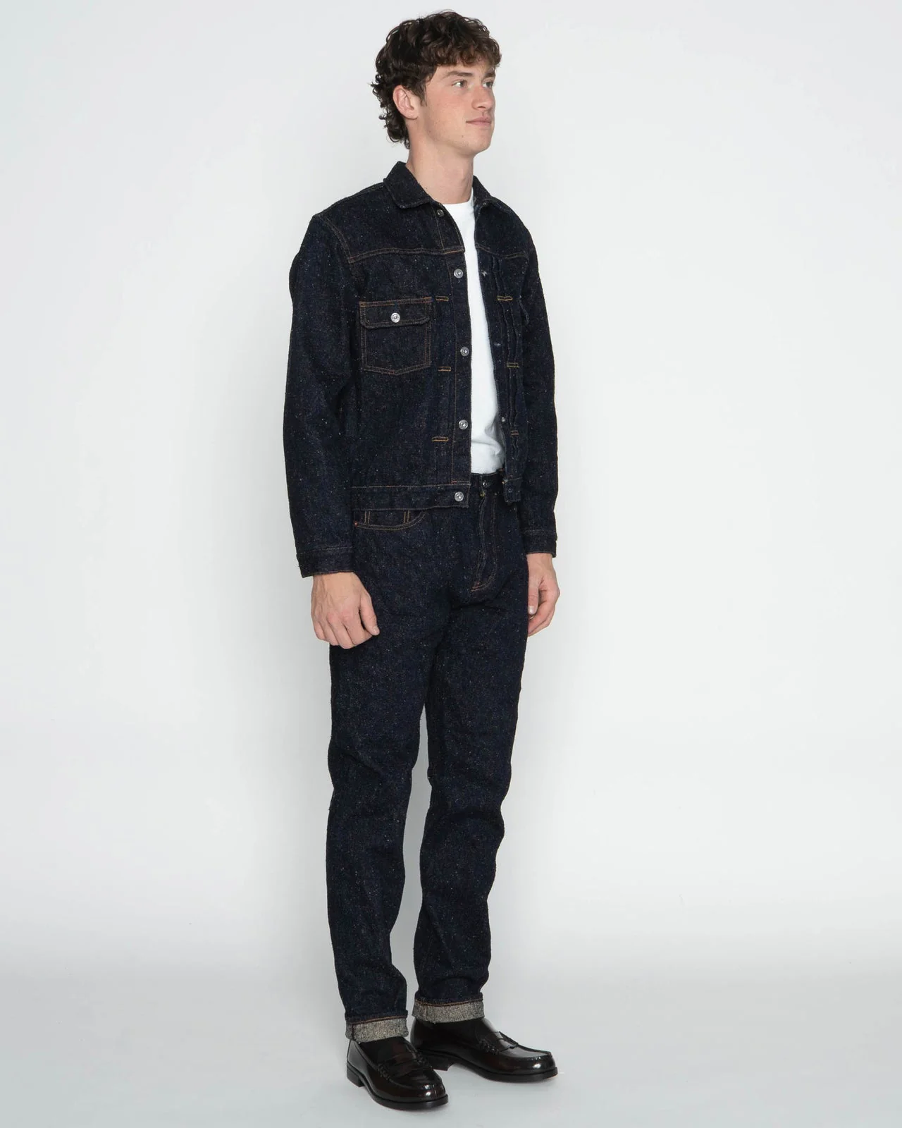 Naked & Famous Denim Easy Guy Relaxed Tapered Mens Jeans - MIJ16 Genseki Selvedge - Image 7