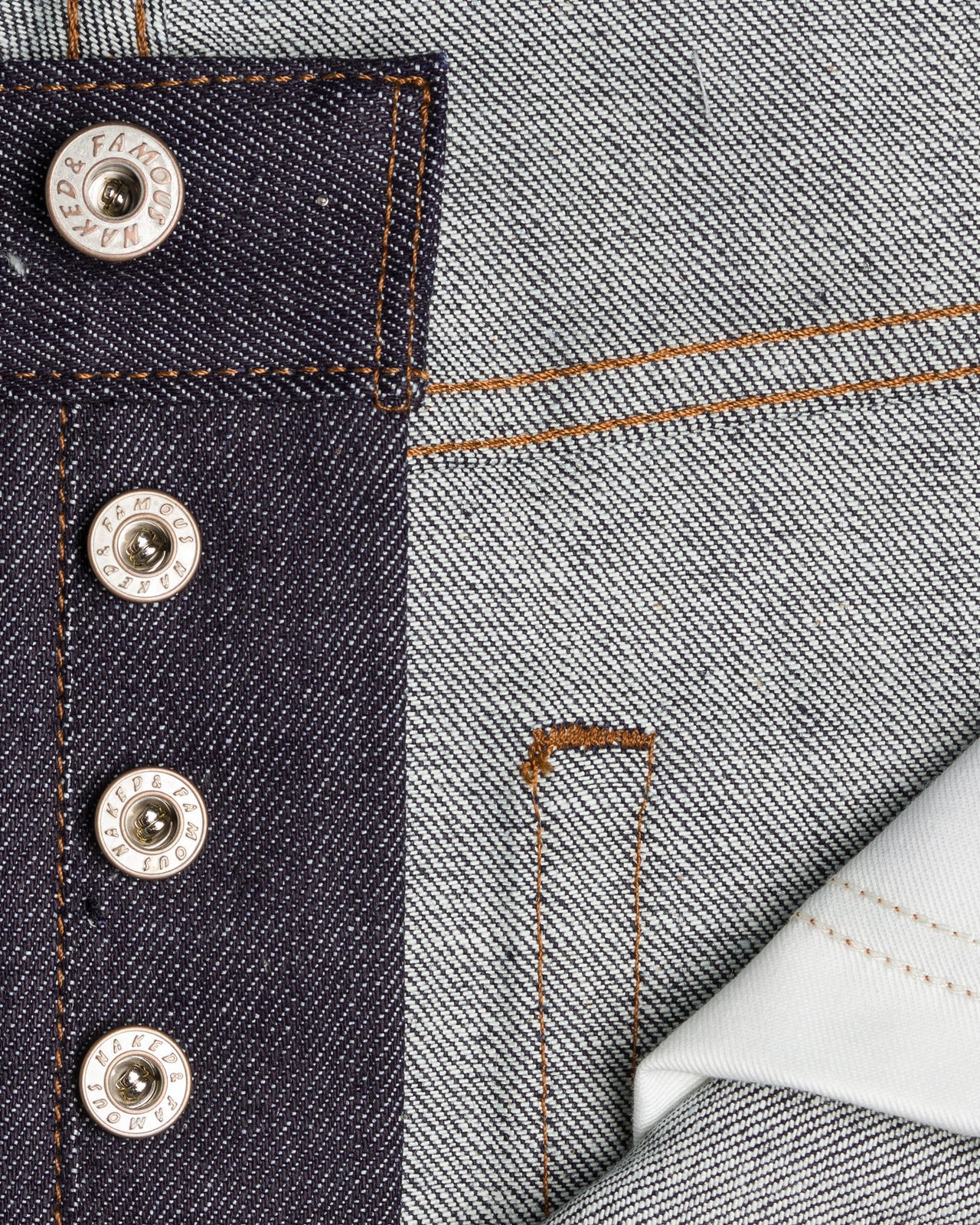 Naked & Famous Denim Easy Guy Relaxed Tapered Mens Jeans - Stretch Selvedge - Image 7
