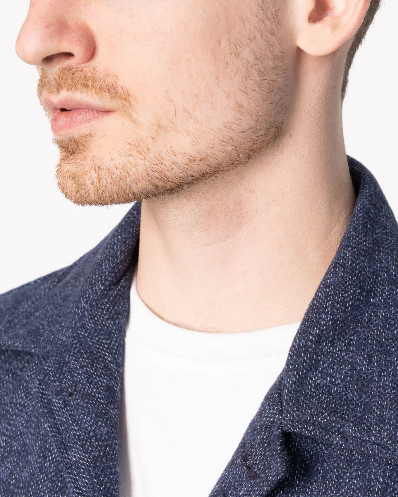 Naked & Famous Denim Herringbone Triple Twist Work Shirt - Indigo - Image 4