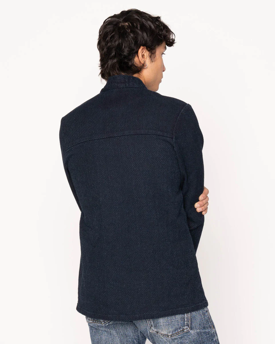 Naked & Famous Denim Kimono Shirt - Indigo Sashiko - Image 3