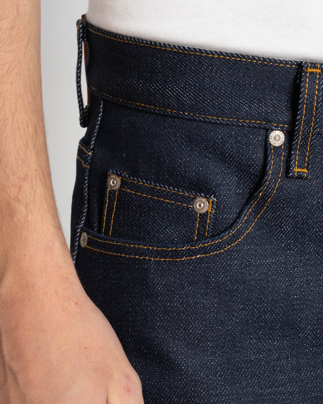 Naked & Famous Denim Strong Guy Relaxed Straight Mens Jeans - Elephant 14 / Dirty Elephant - Image 5