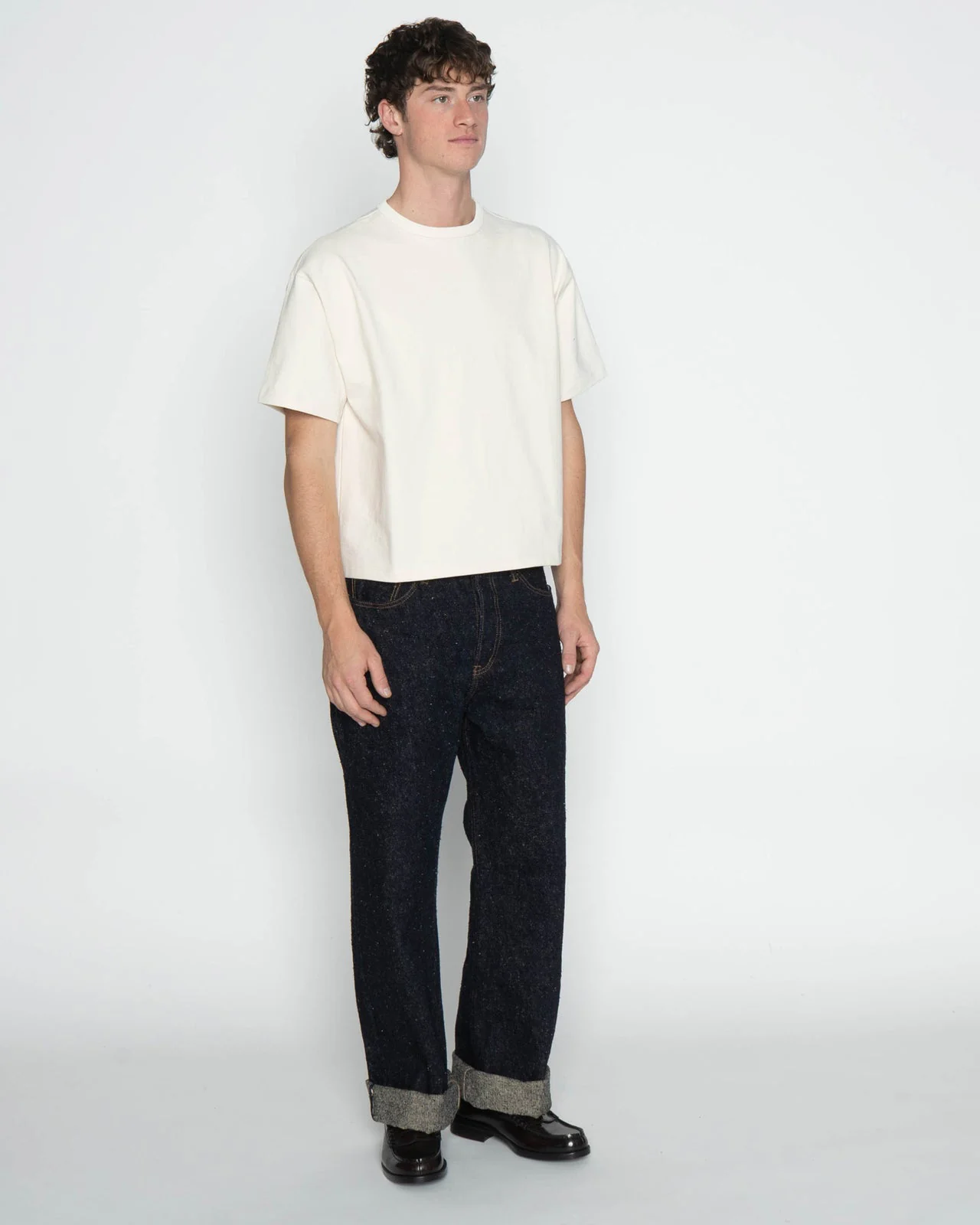 Naked & Famous Denim Strong Guy Relaxed Straight Mens Jeans - MIJ16 Genseki Selvedge - Image 8