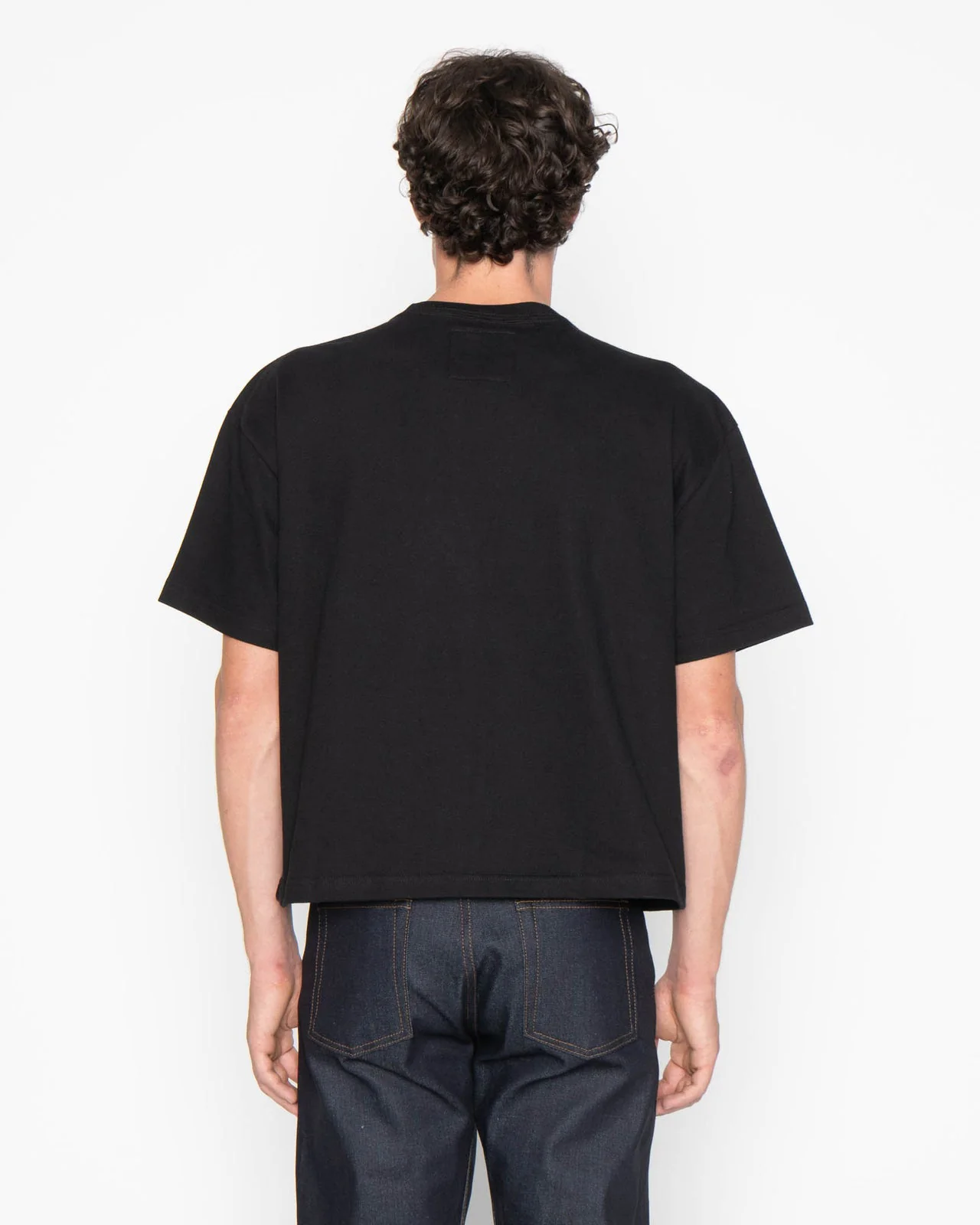 Naked & Famous Denim Strong Tee - 11oz Heavyweight Jersey / Black - Image 4